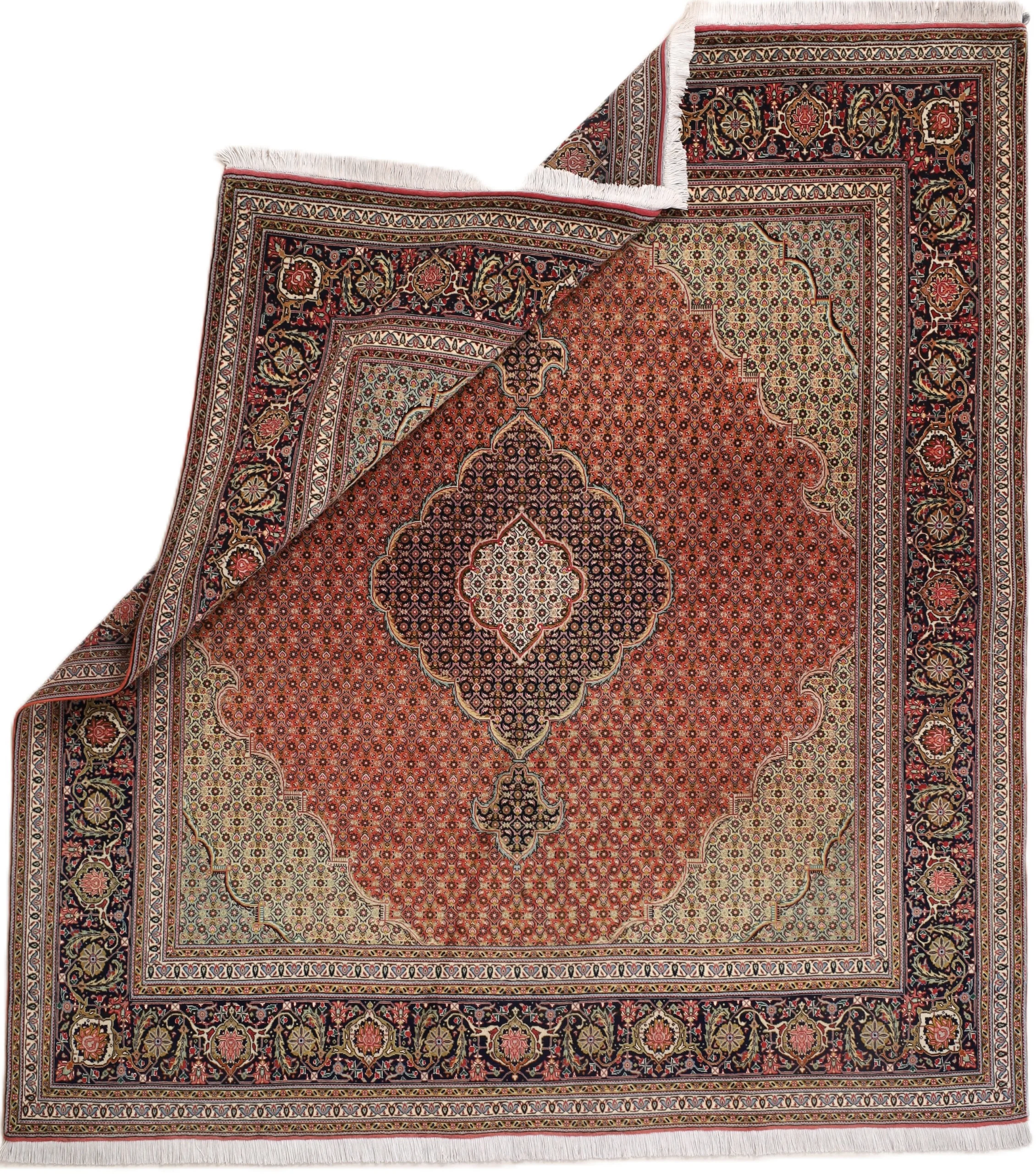 Tabriz Persian Rug — hand-knotted, 211 × 194 cm, Wool