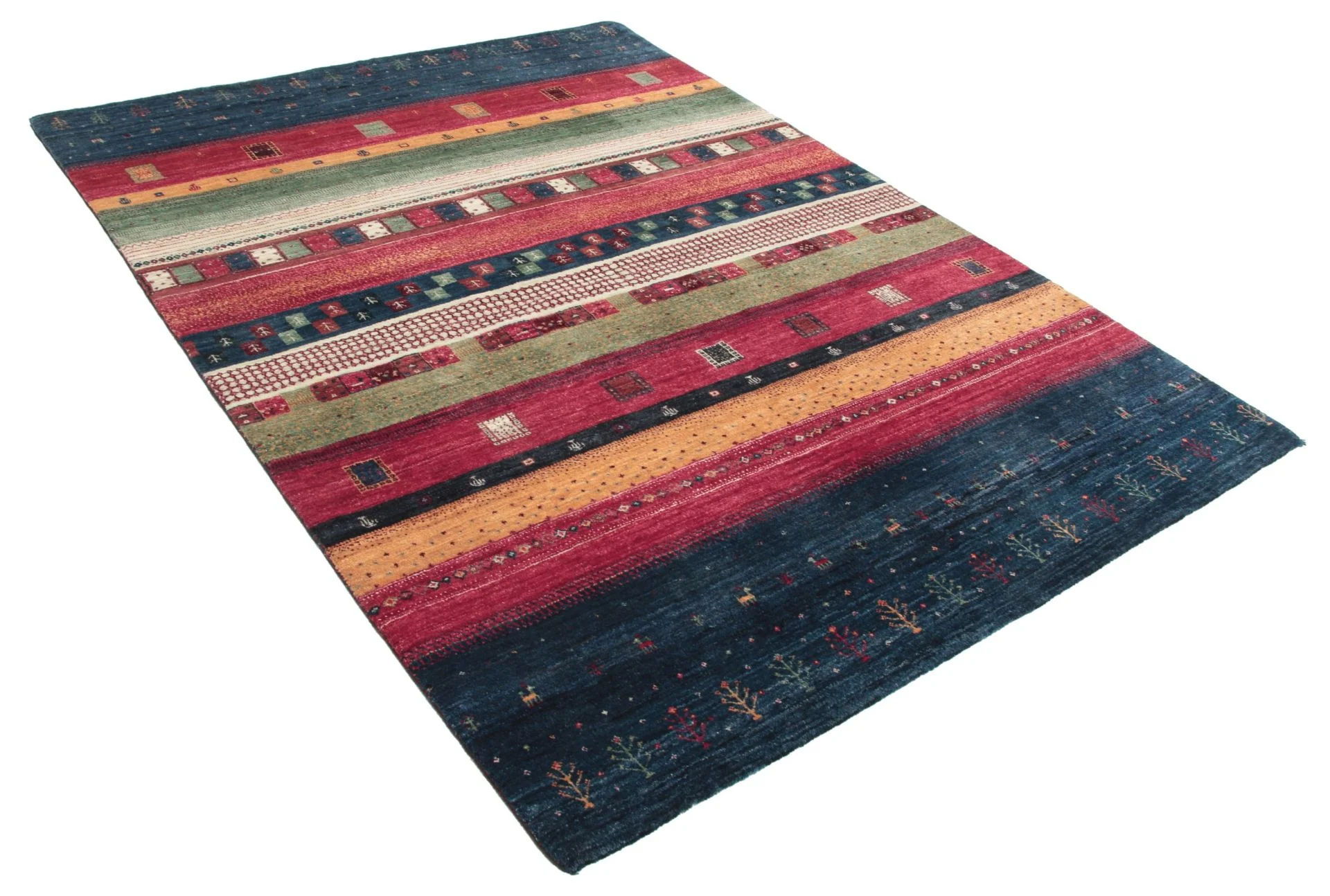 Loribaft Indian Rug — hand-knotted, 143 × 195 cm, Wool