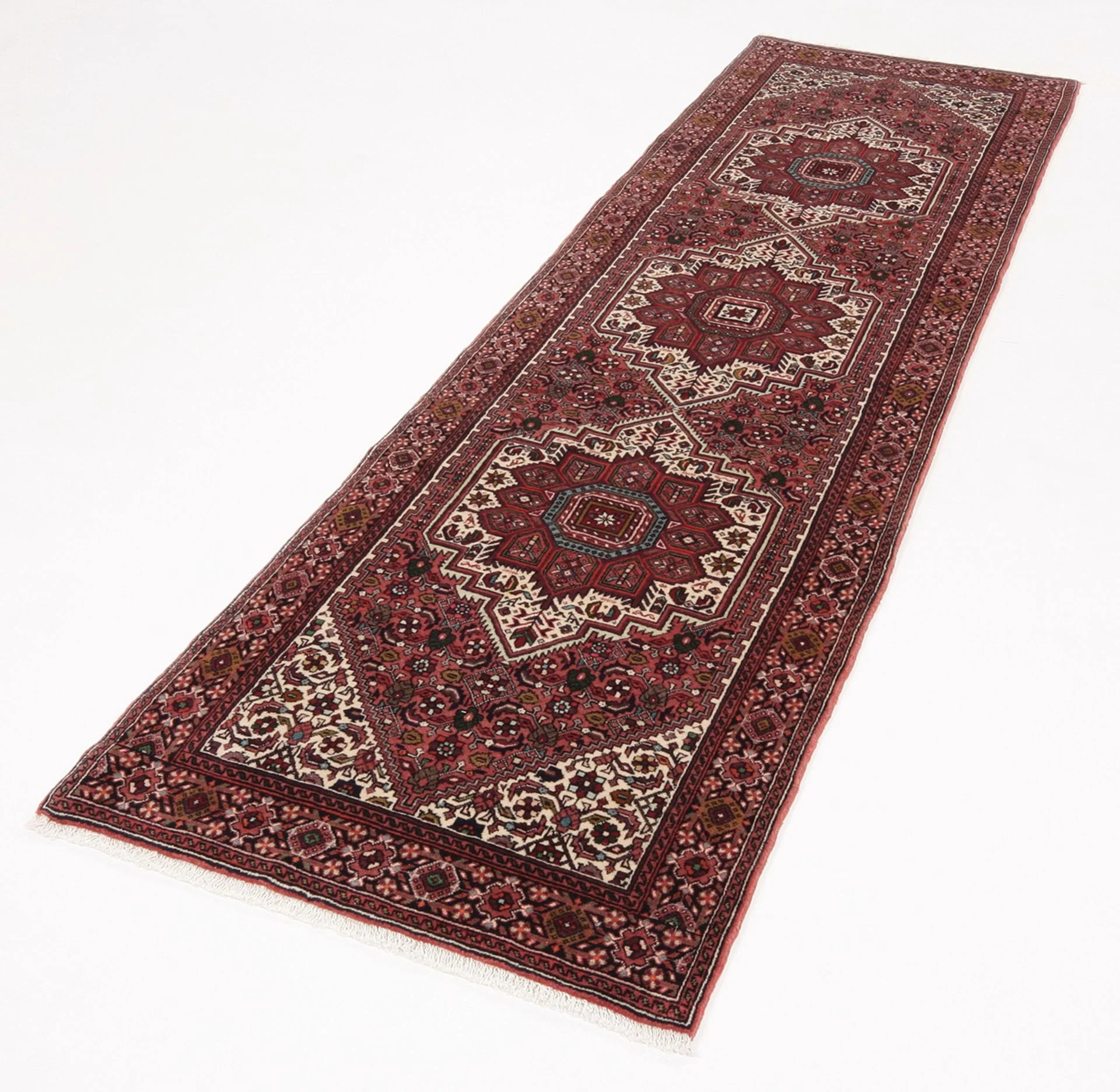 Hand-Knotted Wool Persian Rug, 78 × 292 cm