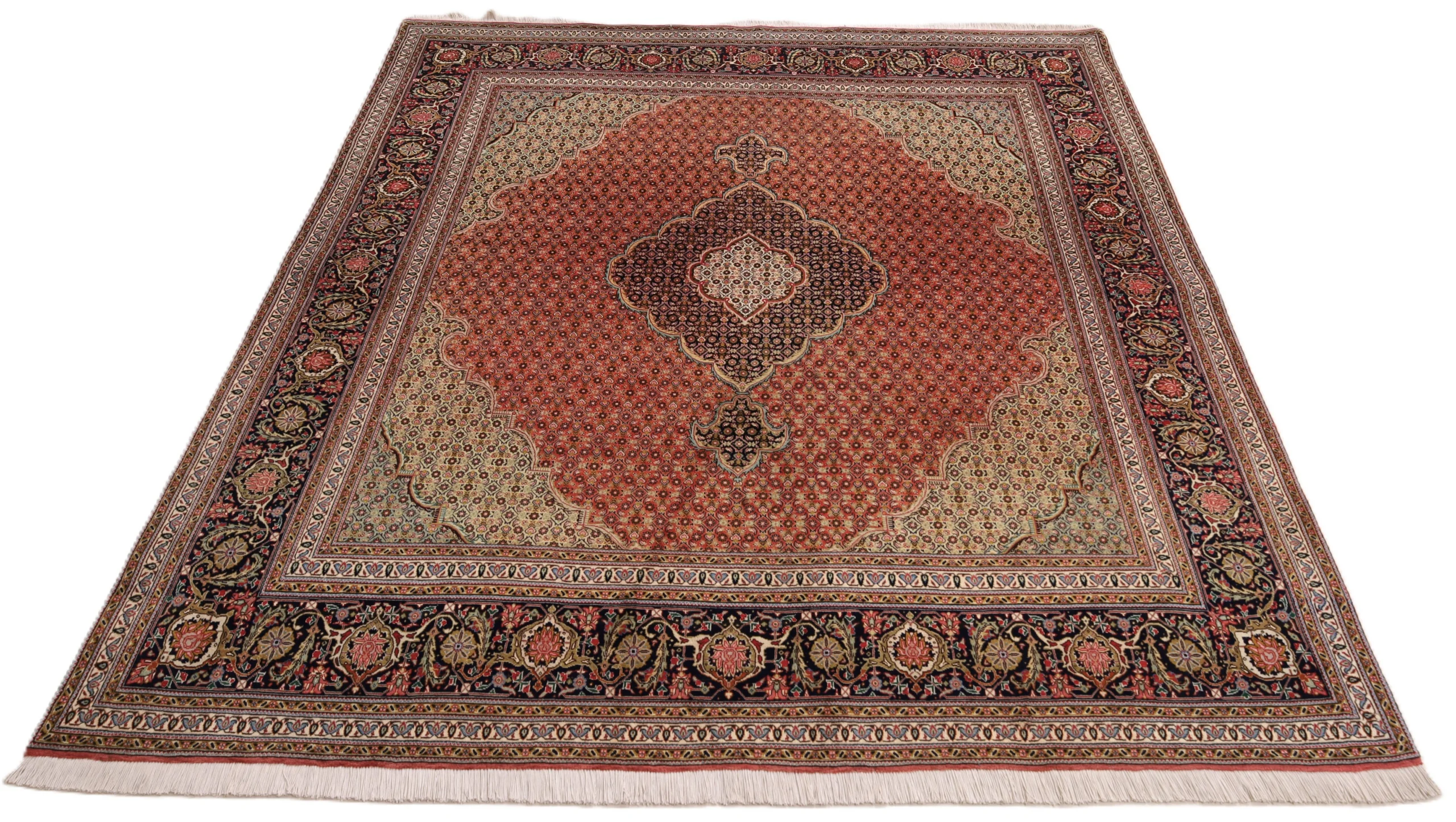 Tabriz Persian Rug — hand-knotted, 211 × 194 cm, Wool