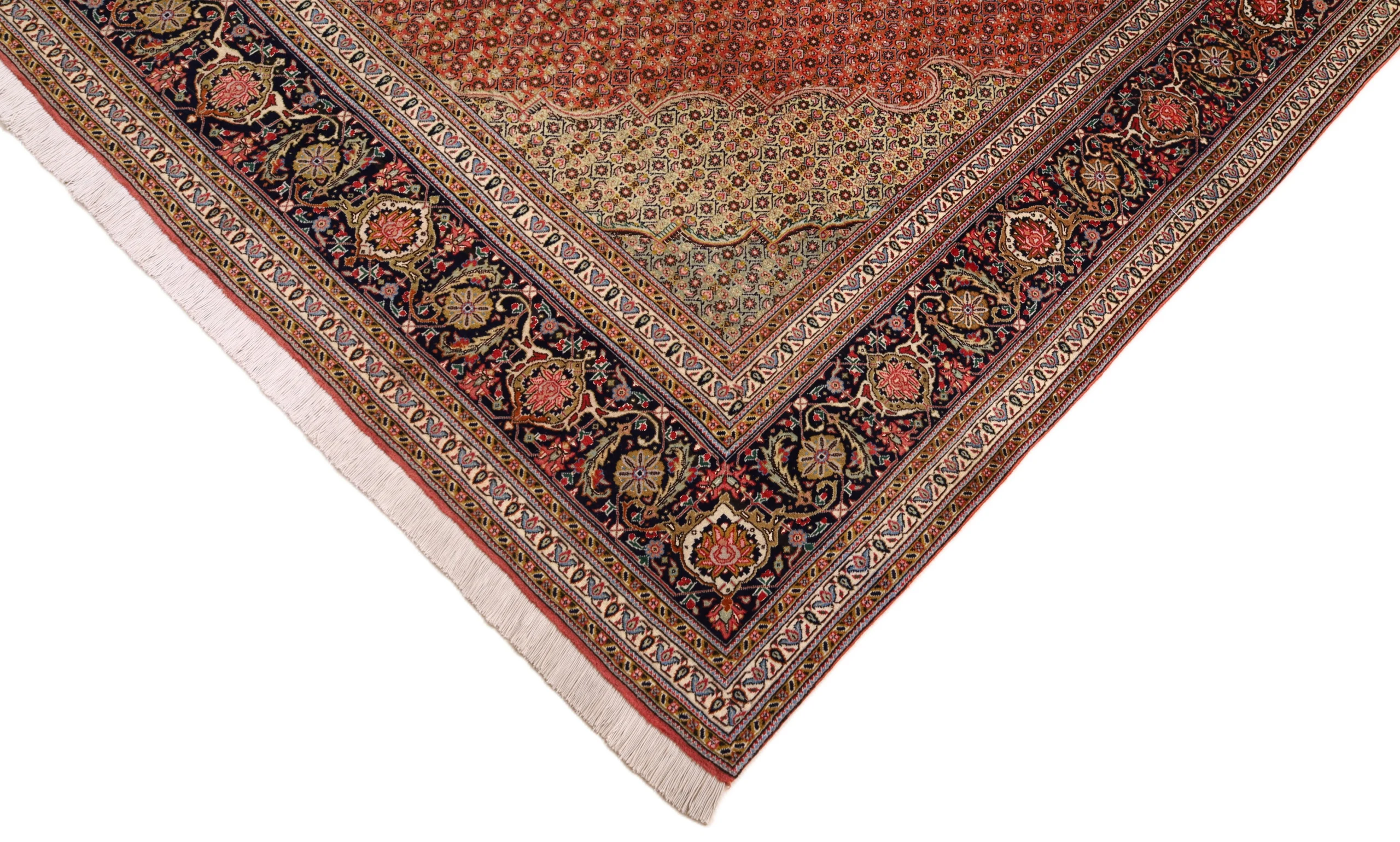 Tabriz Persian Rug — hand-knotted, 211 × 194 cm, Wool