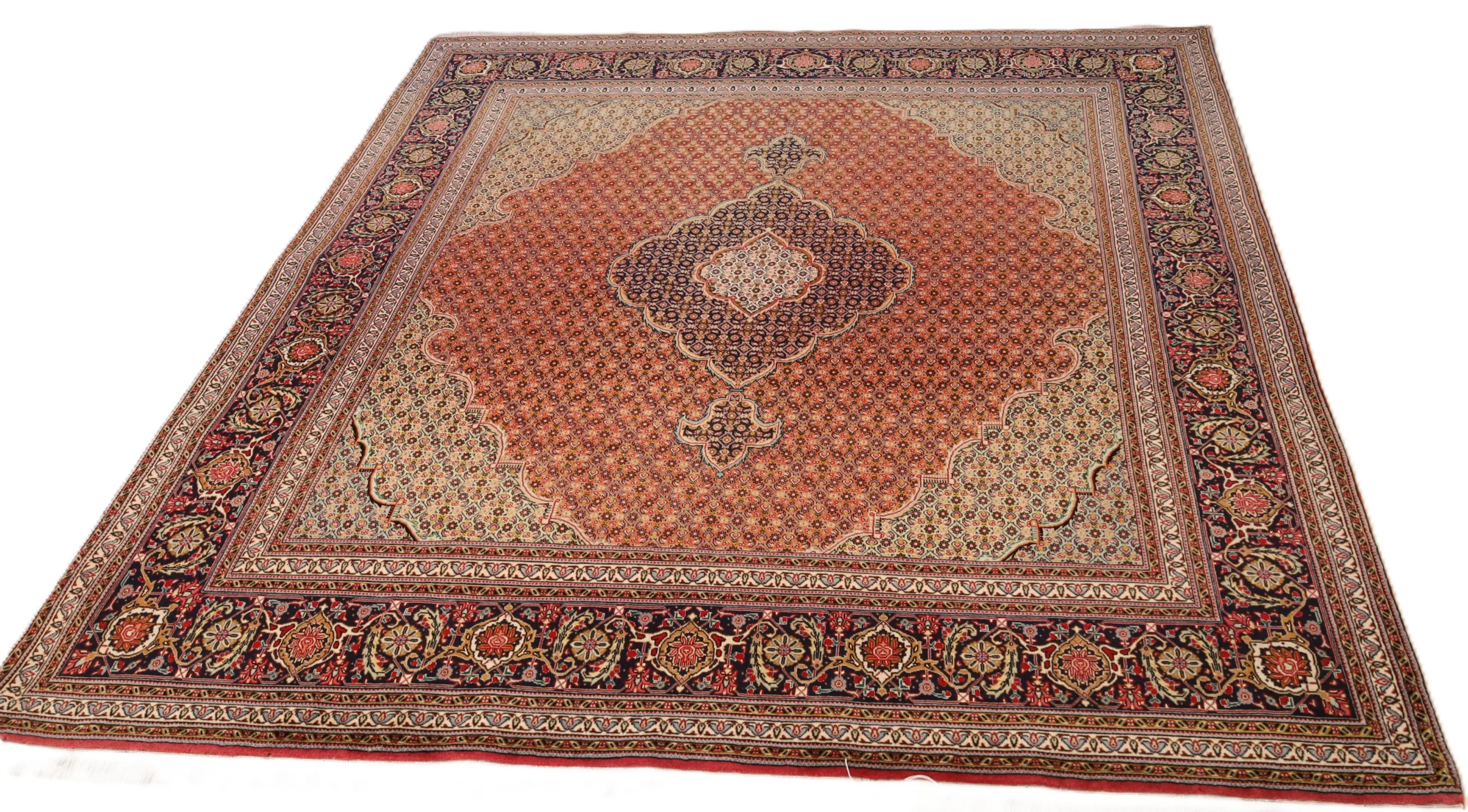 Tabriz Persian Rug — hand-knotted, 211 × 194 cm, Wool