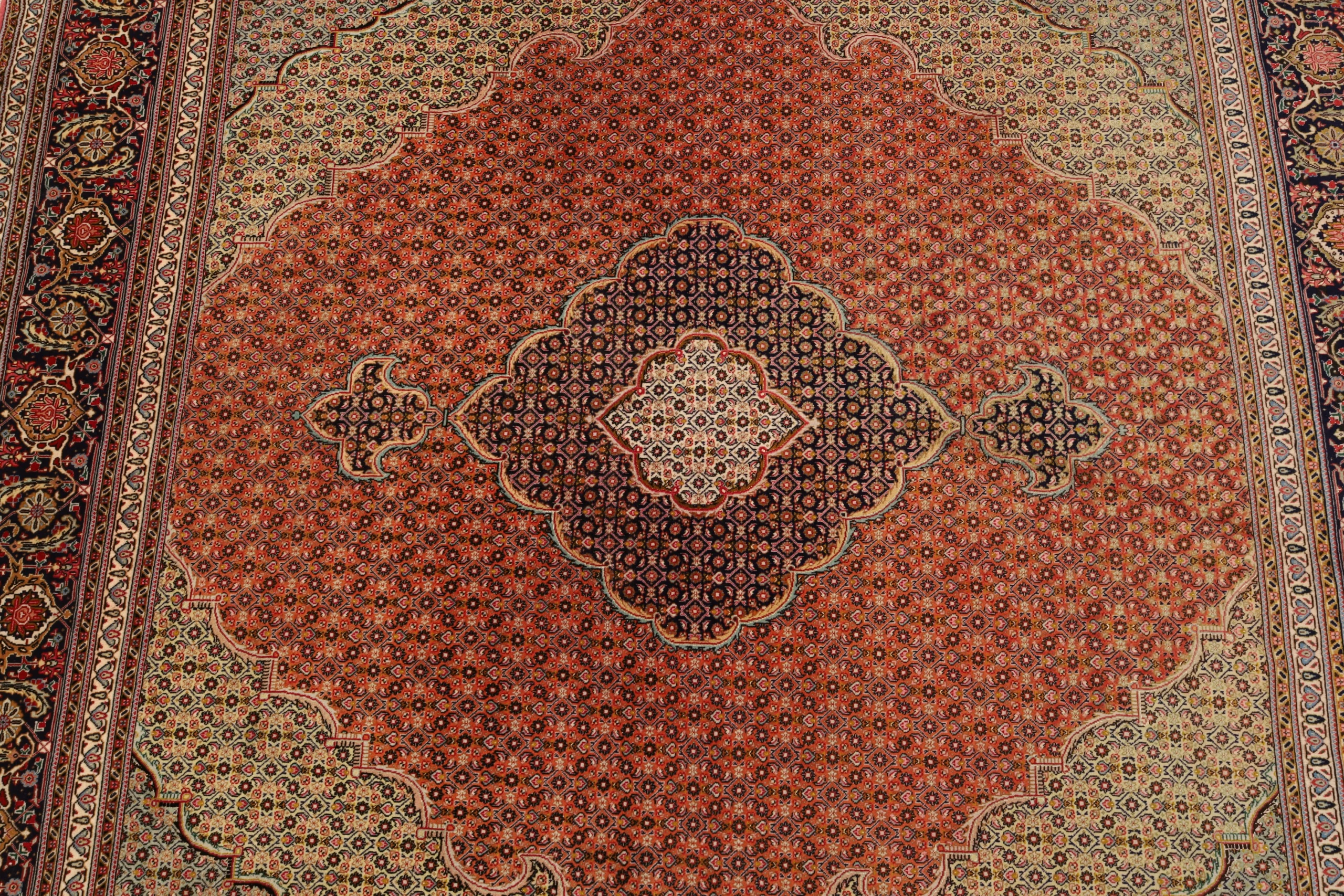 Tabriz Persian Rug — hand-knotted, 211 × 194 cm, Wool
