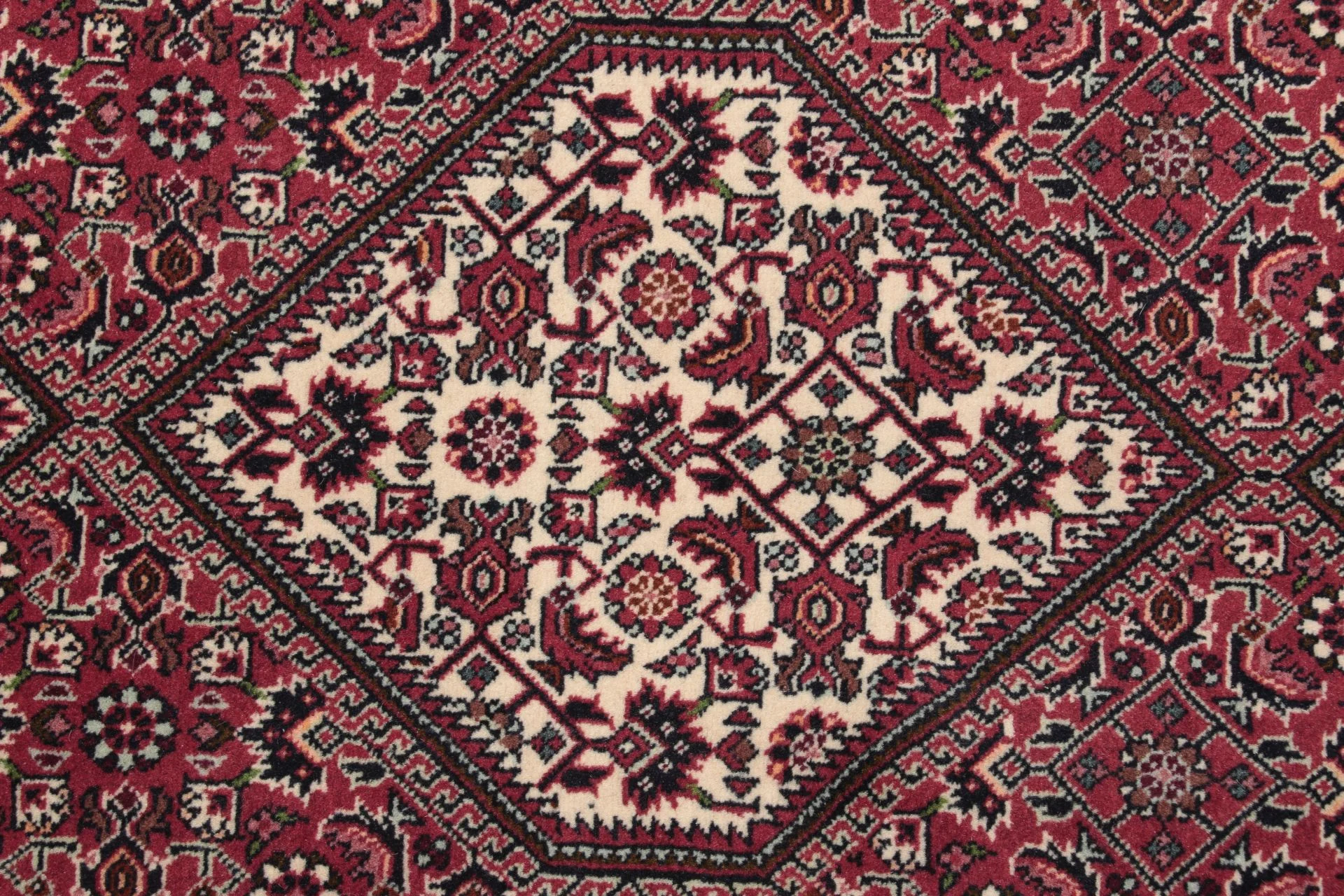 Hand-Knotted Wool Bijar Persian Rug, 86 × 390 cm