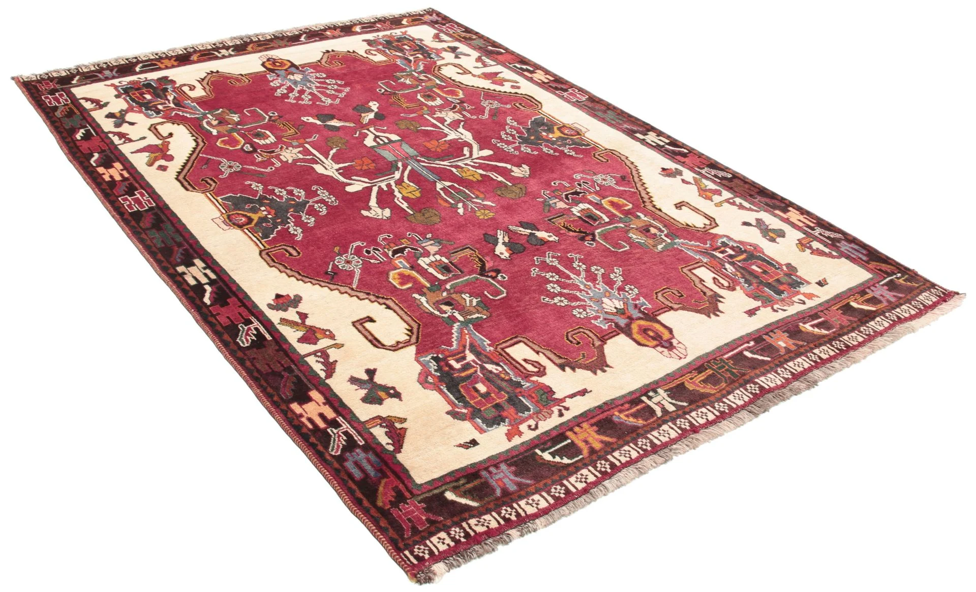 Qashqai Persian Rug 130 × 196 cm, Wool, hand-knotted