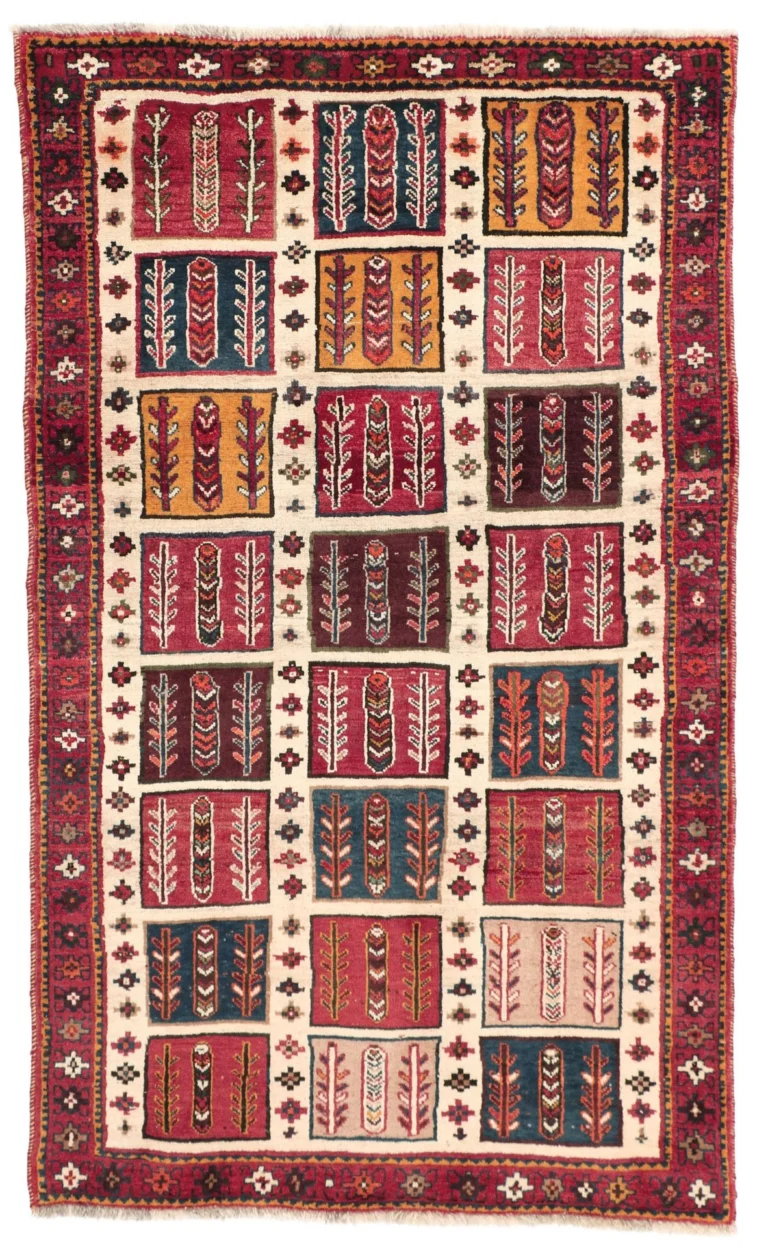 Hand-Knotted Wool Qashqai Persian Rug, 110 × 185 cm