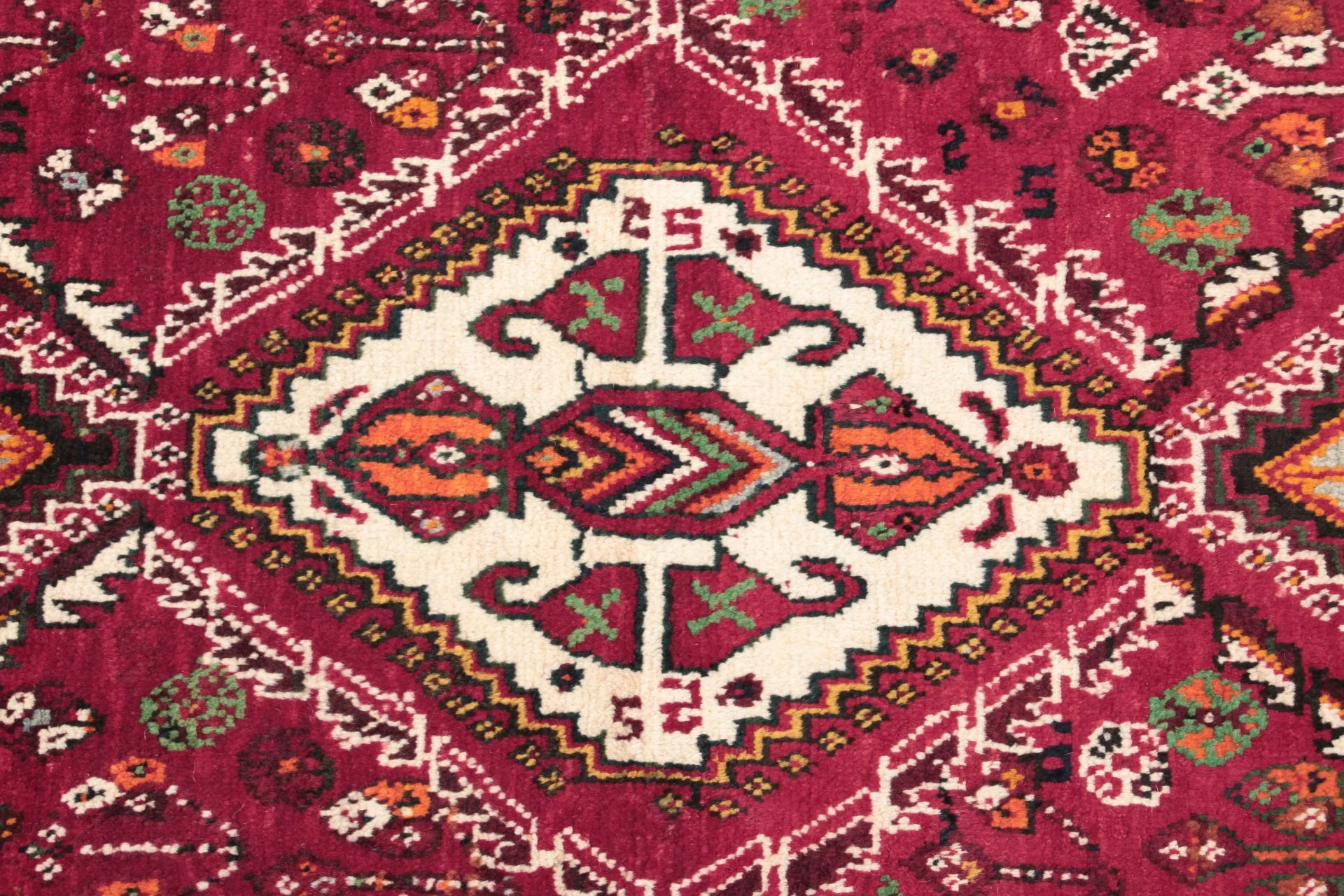 Qashqai Persian Rug — hand-knotted, 125 × 202 cm, Wool