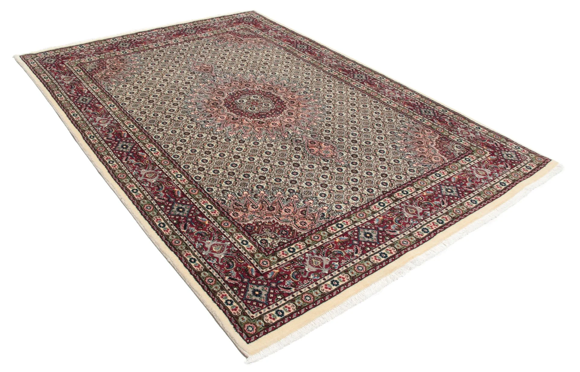 Moud Persian Rug 150 × 200 cm, Wool, hand-knotted