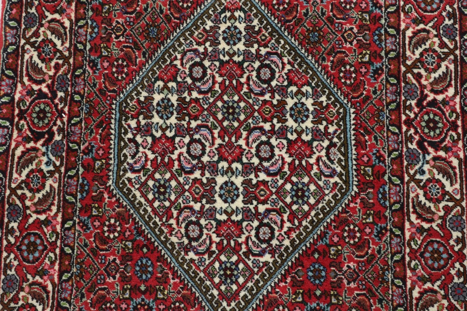 Hand-Knotted Wool Bijar Persian Rug, 85 × 257 cm