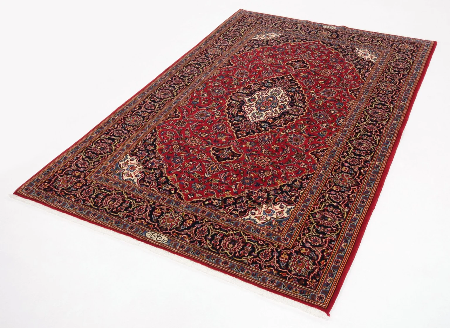 perserteppich-kashan-148-x-223-cm-schurwolle-handgeknupft-beige-2 Kashan Persian Rug 148 × 223 cm, Wool, hand-knotted – view 2