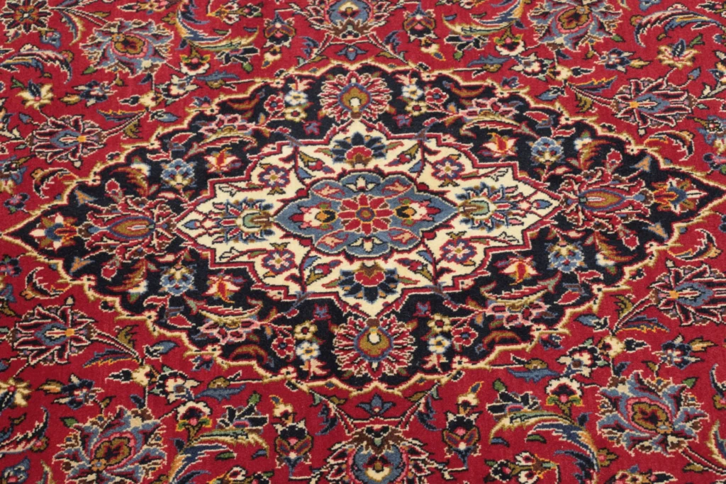 perserteppich-kashan-148-x-223-cm-schurwolle-handgeknupft-beige-4 Kashan Persian Rug 148 × 223 cm, Wool, hand-knotted – view 3