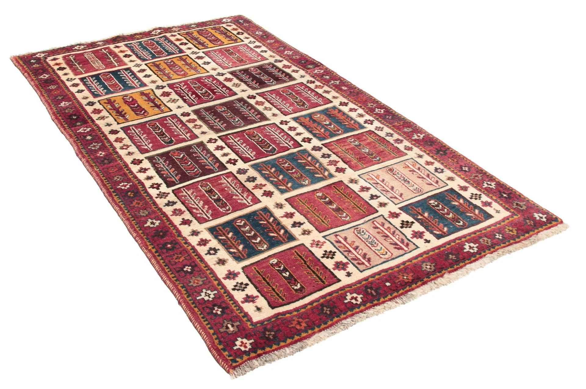Hand-Knotted Wool Qashqai Persian Rug, 110 × 185 cm