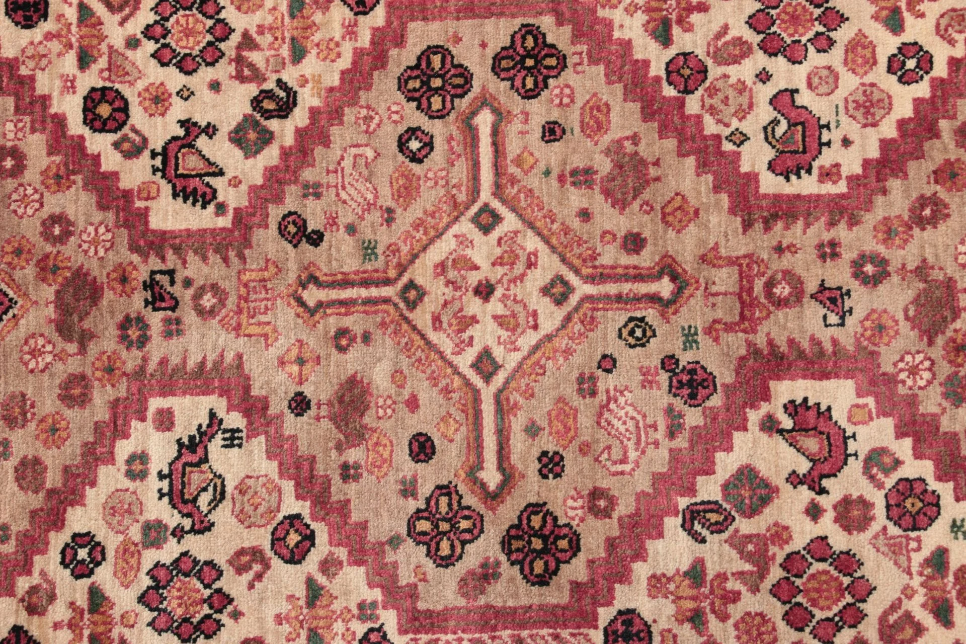 Qashqai Persian Rug — hand-knotted, 81 × 254 cm, Wool