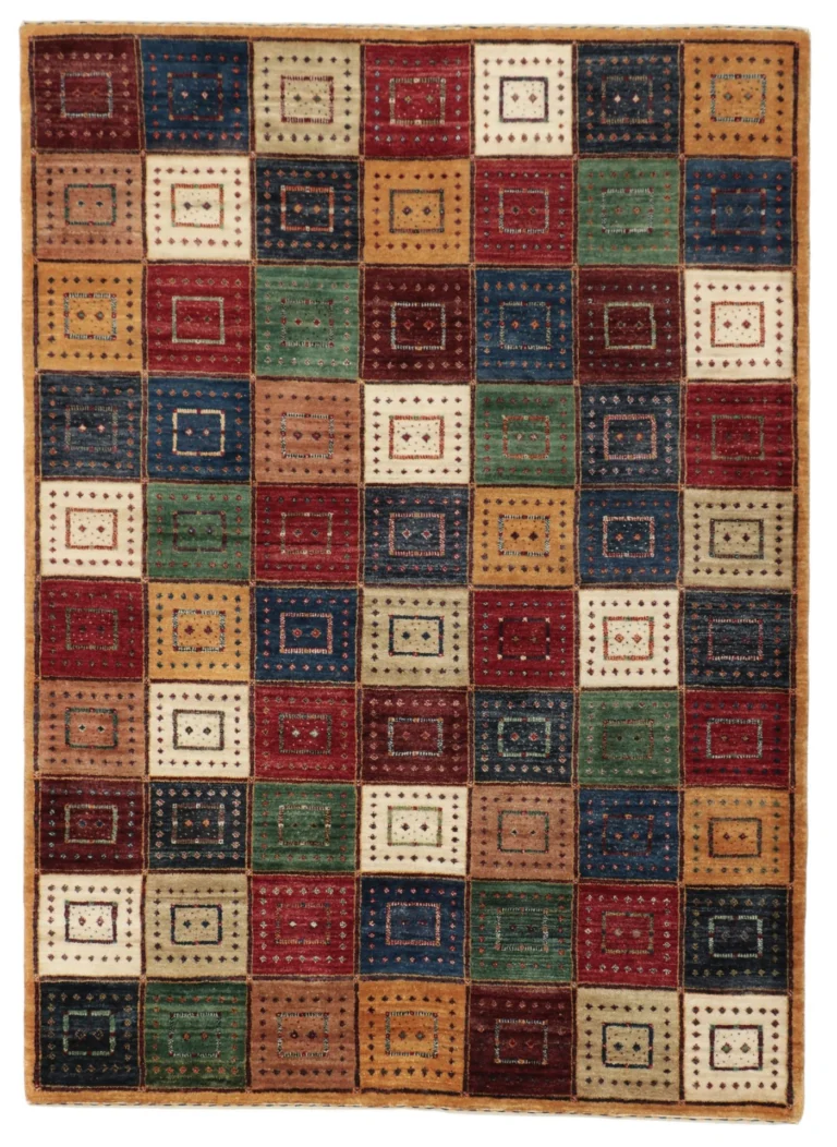 Loribaft Indian Rug — hand-knotted, 145 × 198 cm, Wool