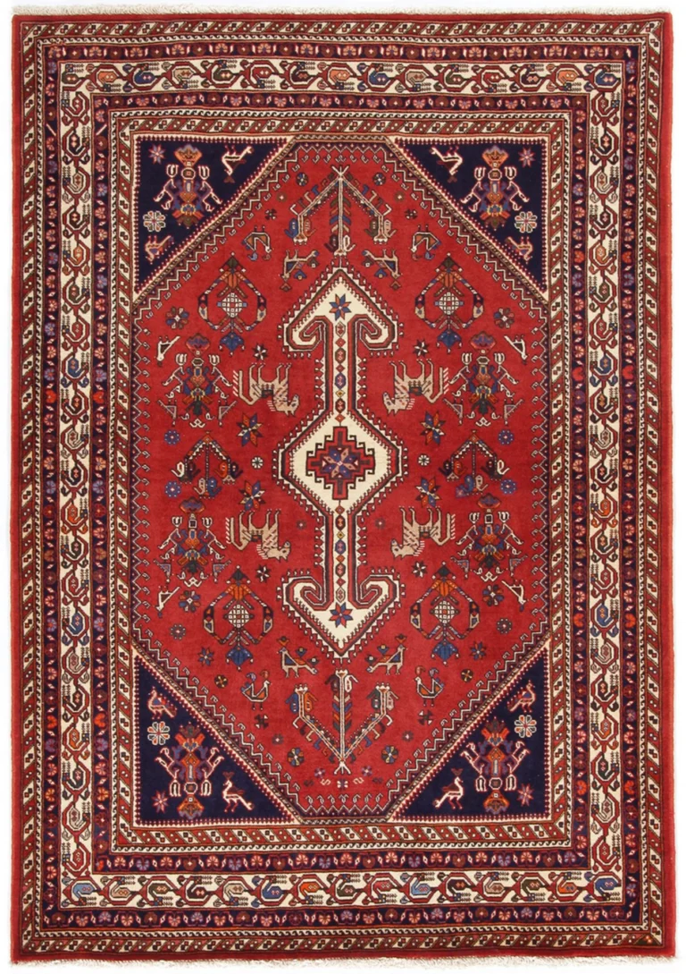 Persian Rug 122 × 180 cm, Wool, hand-knotted
