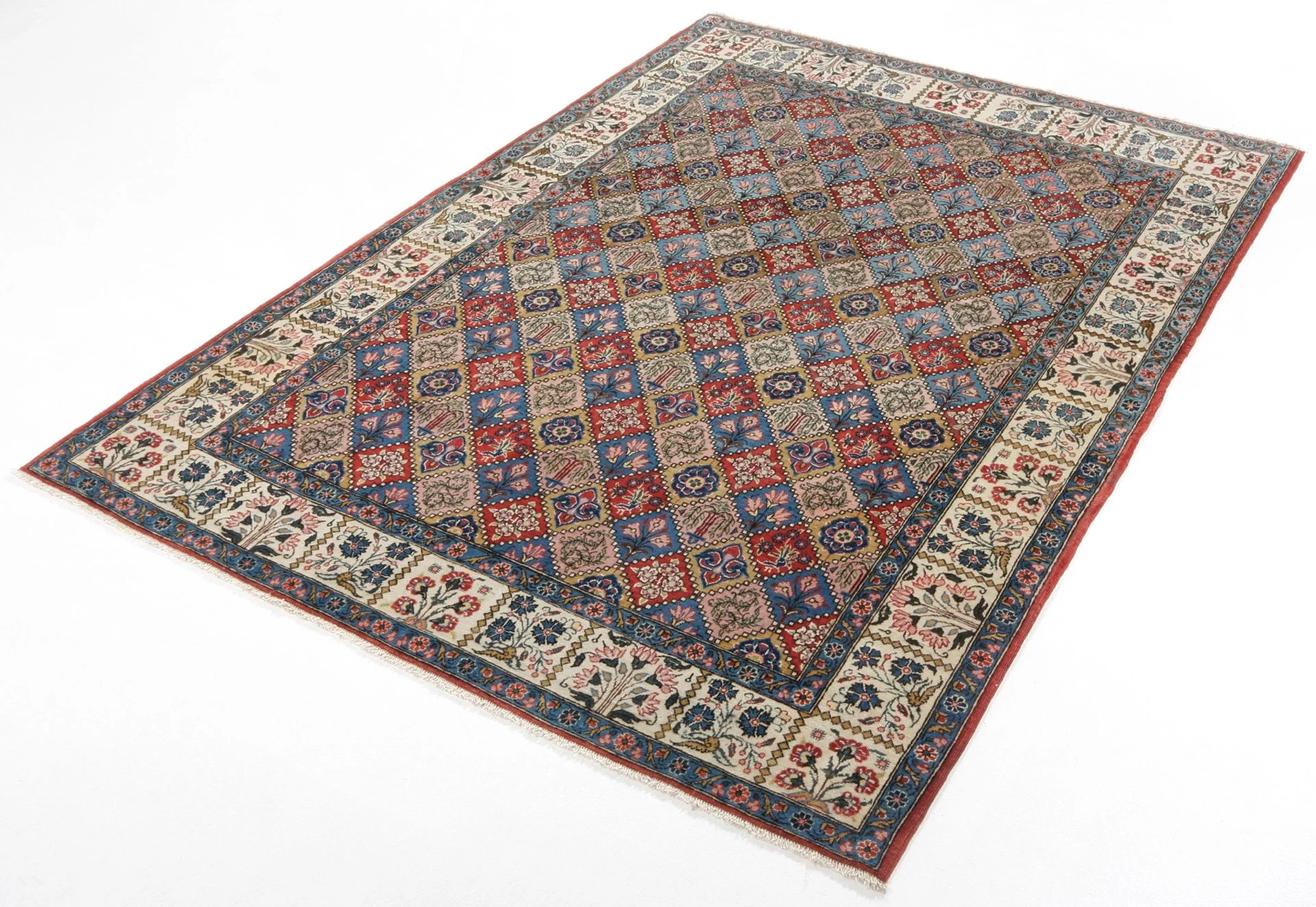 Qom Persian Rug 140 × 207 cm, Wool, hand-knotted