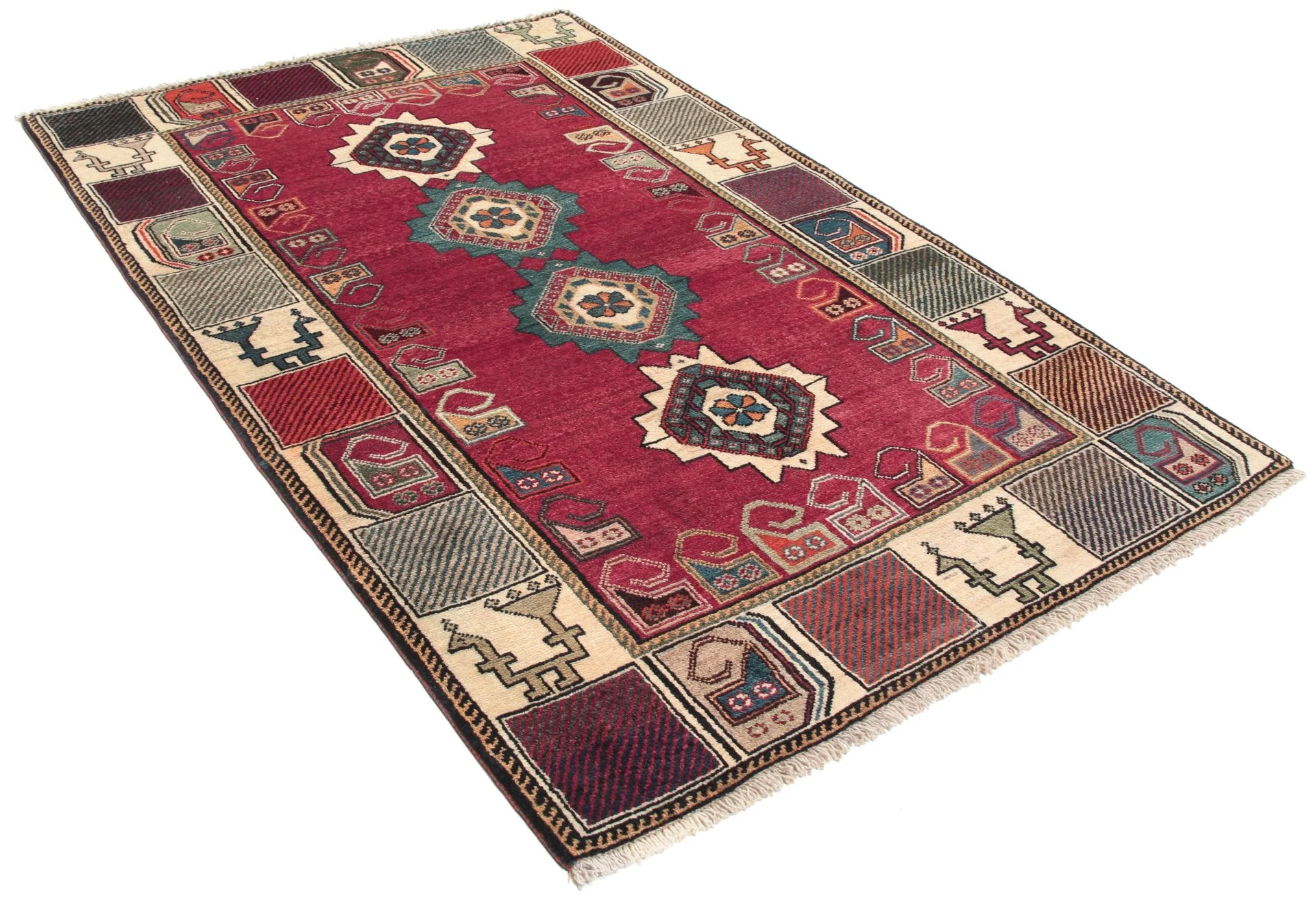 Qashqai Persian Rug — hand-knotted, 115 × 180 cm, Wool
