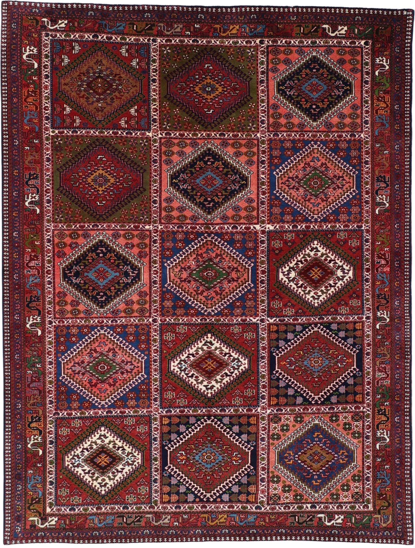Persian Rug — hand-knotted, 169 × 220 cm, Wool