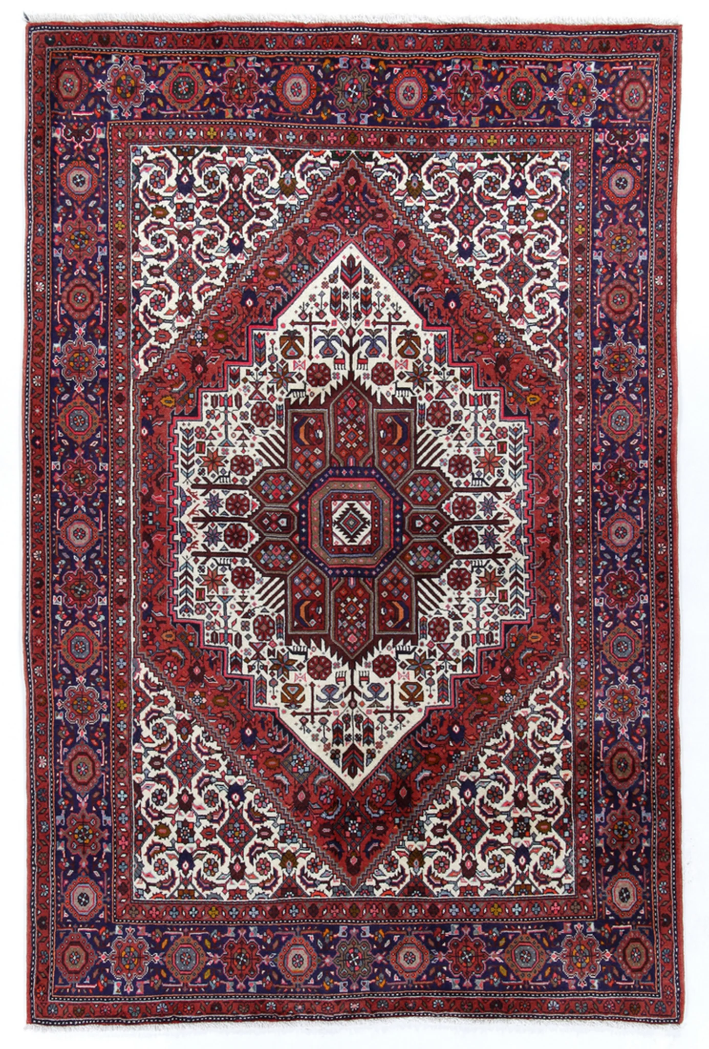 Hand-Knotted Wool Persian Rug, 130 × 200 cm