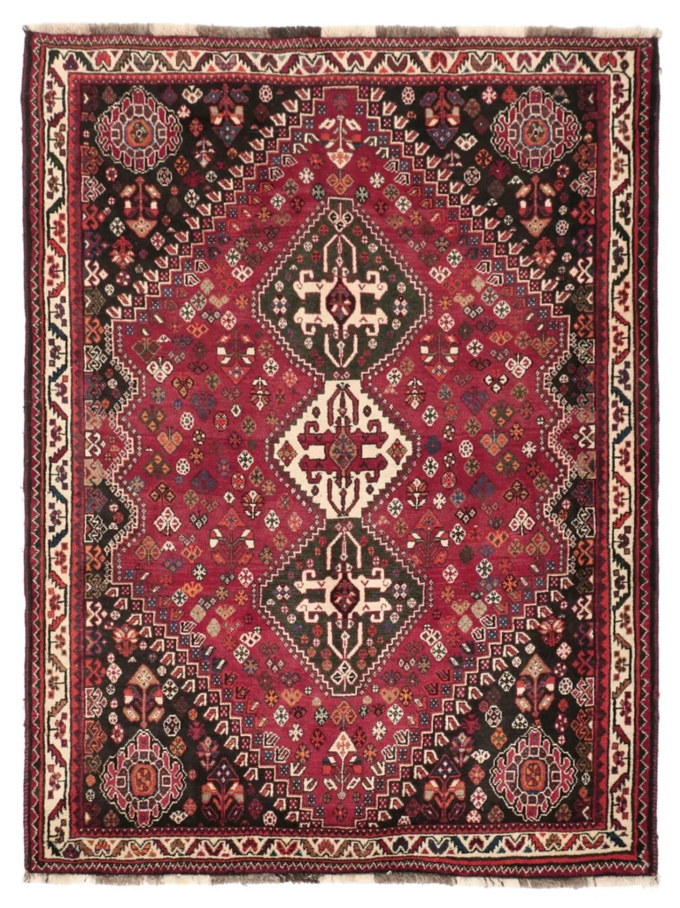 Qashqai Persian Rug 132 × 180 cm, Wool, hand-knotted