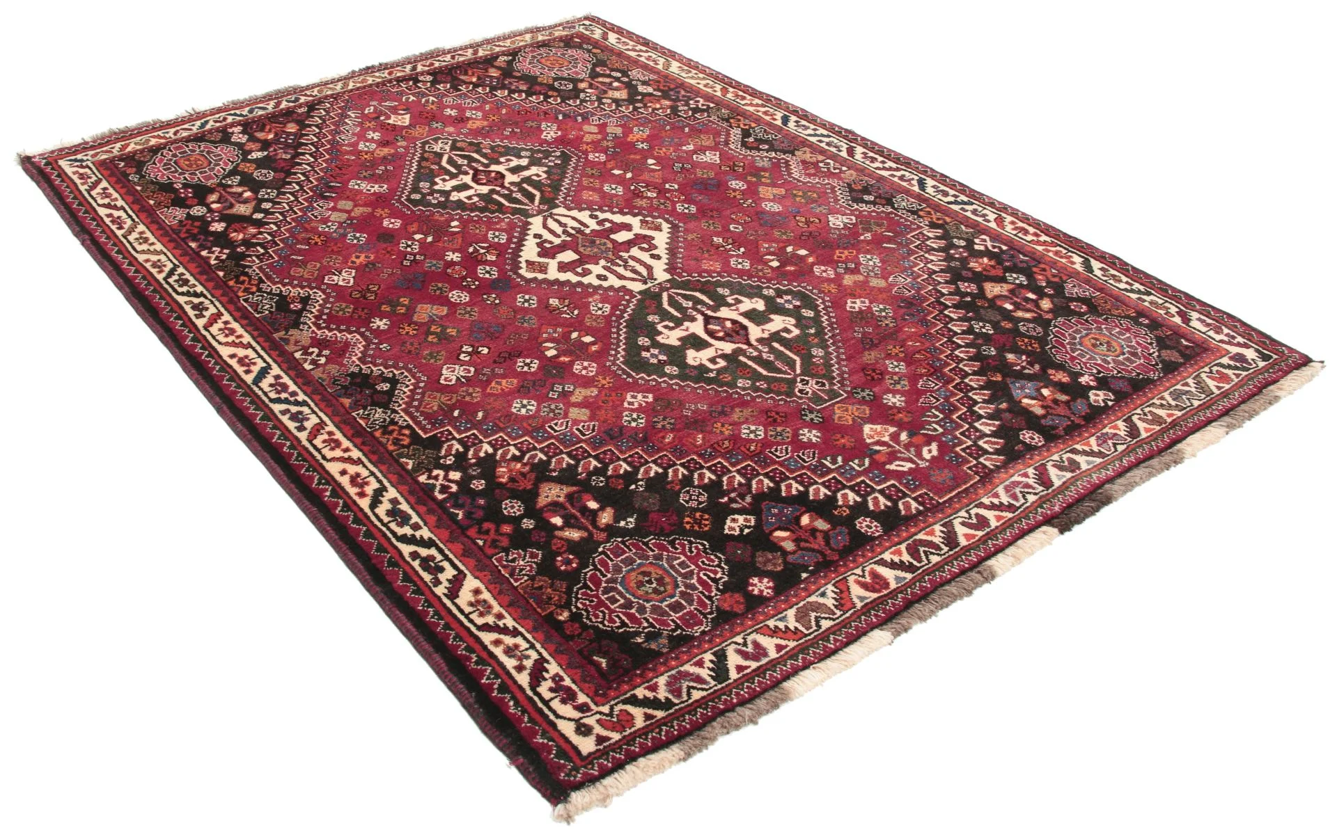 Qashqai Persian Rug 132 × 180 cm, Wool, hand-knotted