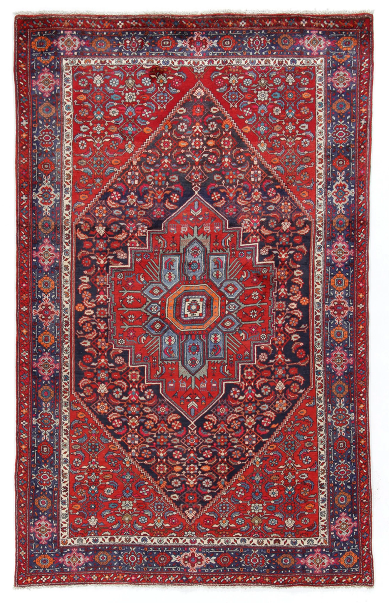 Persian Rug — hand-knotted, 130 × 205 cm, Wool
