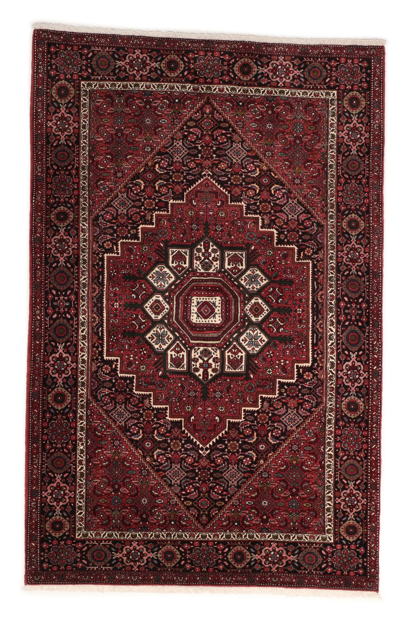 Hand-Knotted Wool Persian Rug, 128 × 200 cm