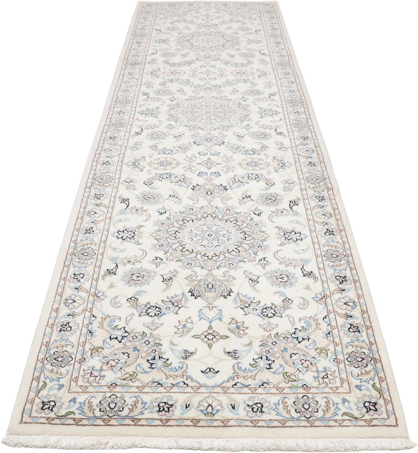 Nain Persian Rug — hand-knotted, 85 × 300 cm, Wool