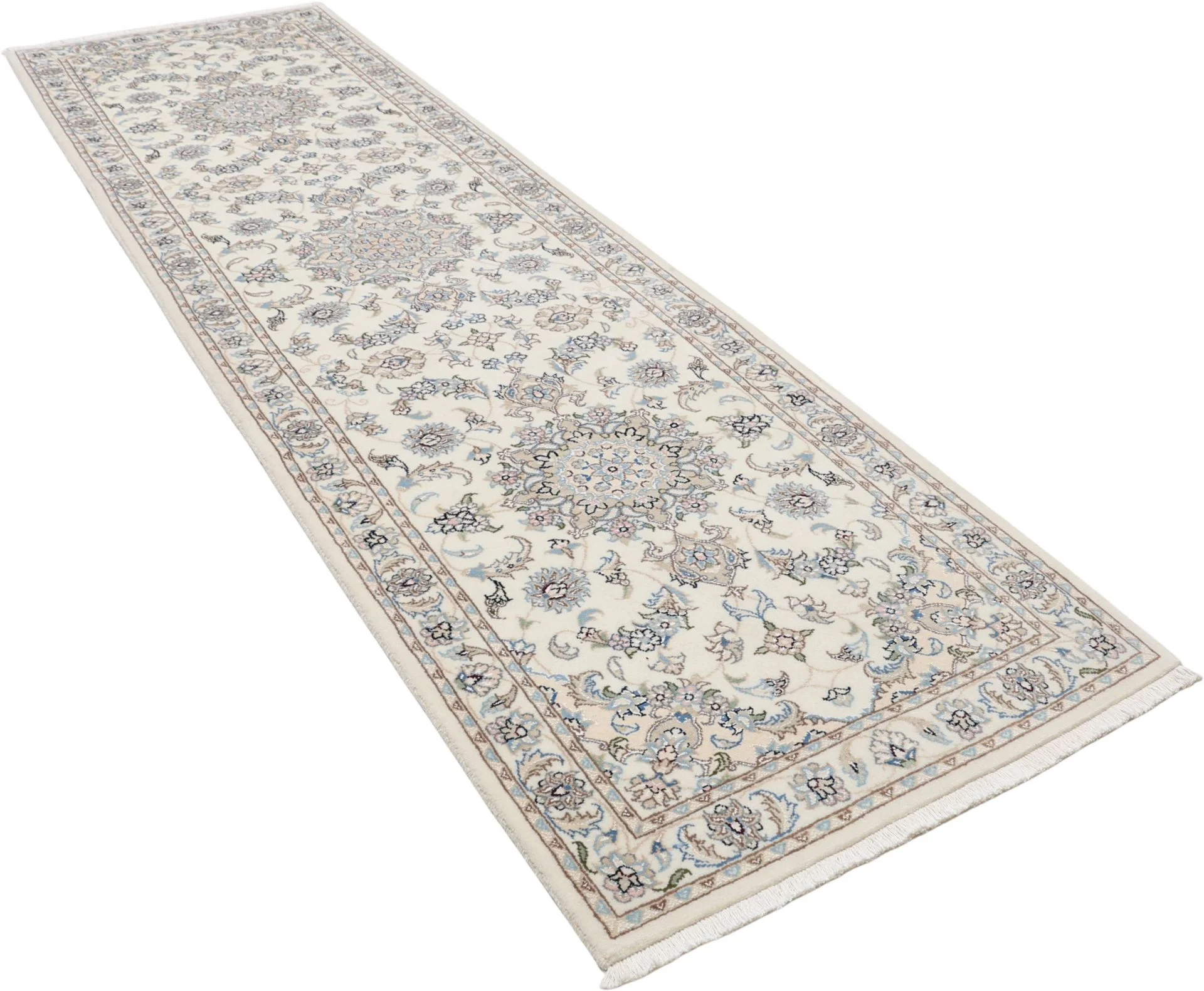 Nain Persian Rug — hand-knotted, 85 × 300 cm, Wool