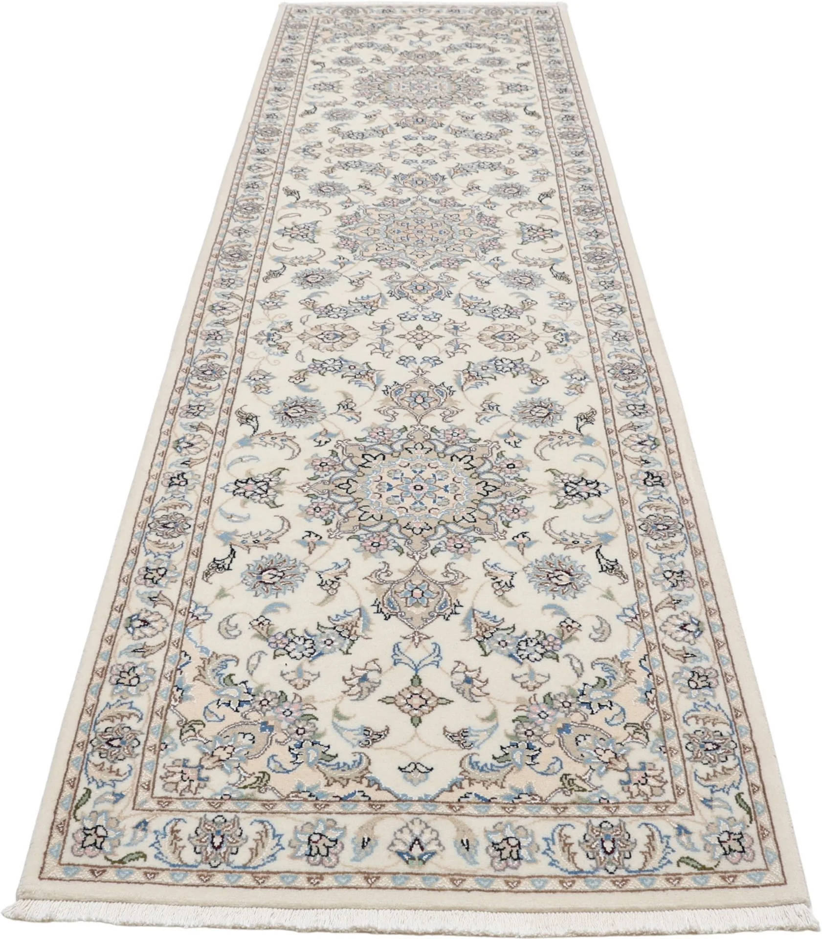 Nain Persian Rug — hand-knotted, 85 × 300 cm, Wool