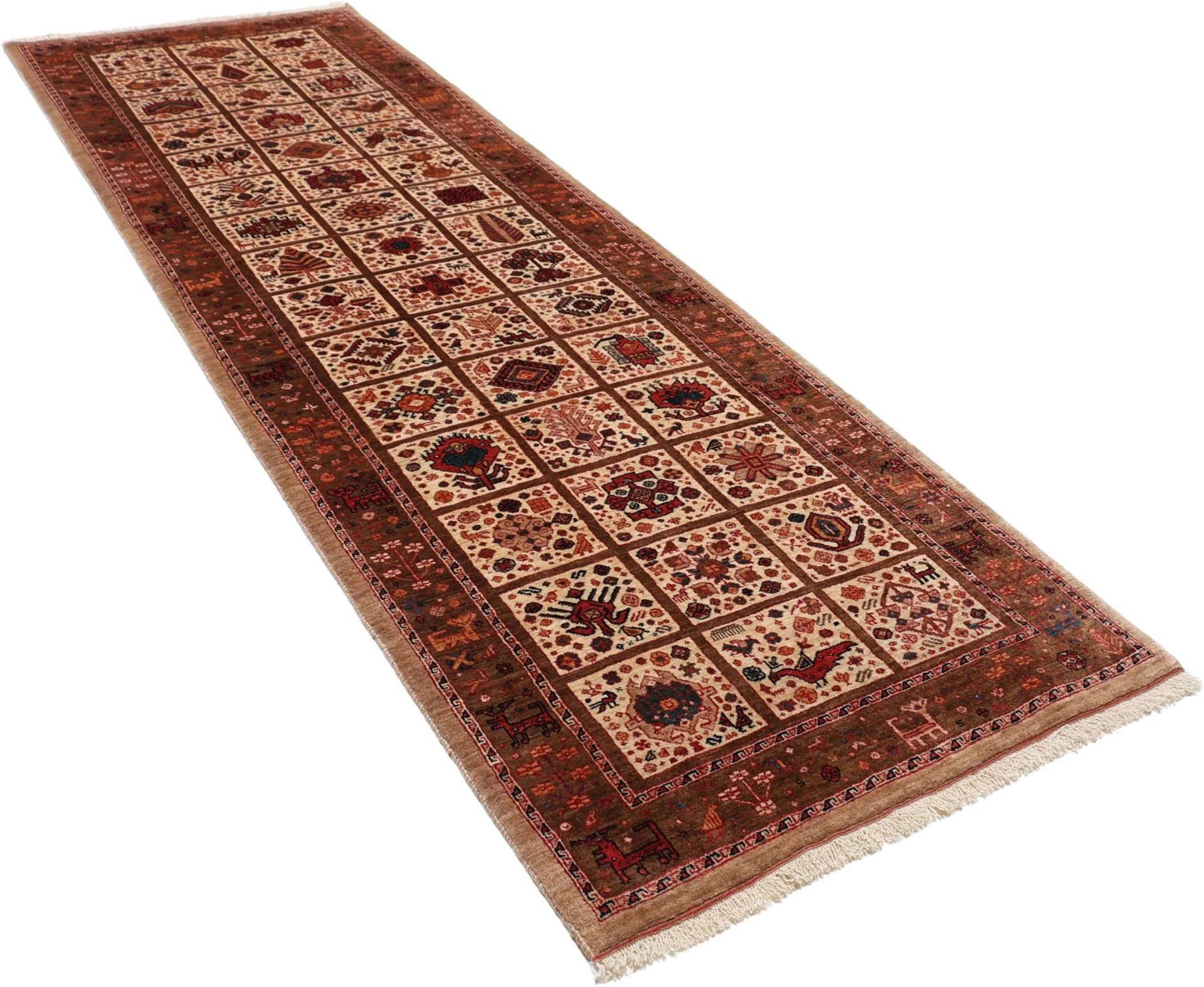 Qashqai Persian Rug 89 × 280 cm, Wool, hand-knotted