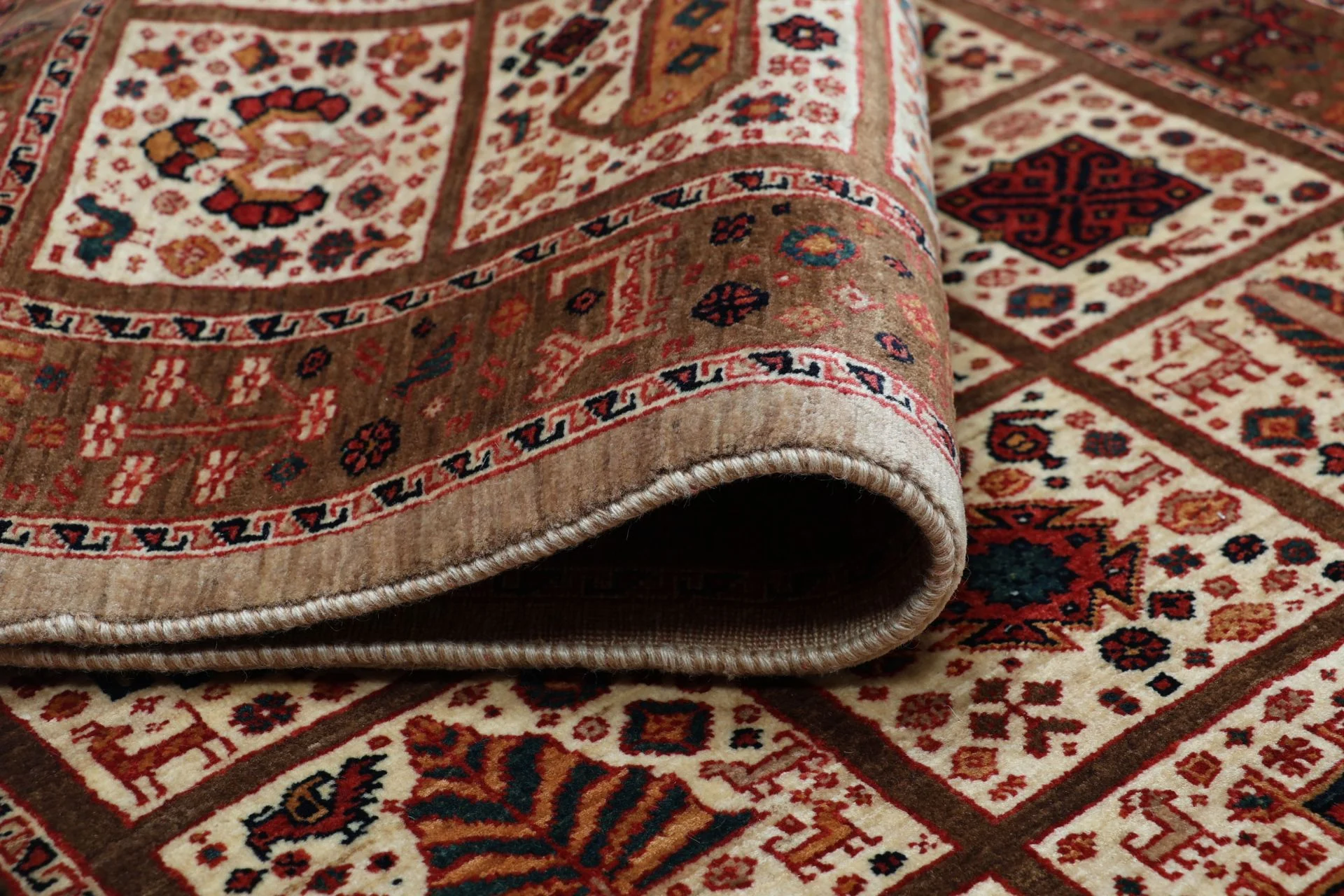 Qashqai Persian Rug 89 × 280 cm, Wool, hand-knotted