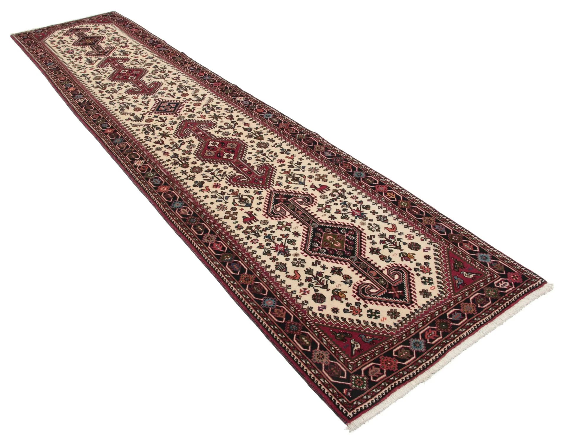 perserteppich-nasrabad-80-x-385-cm-schurwolle-handgeknupft-1 Hand-Knotted Wool Persian Rug, 80 × 385 cm