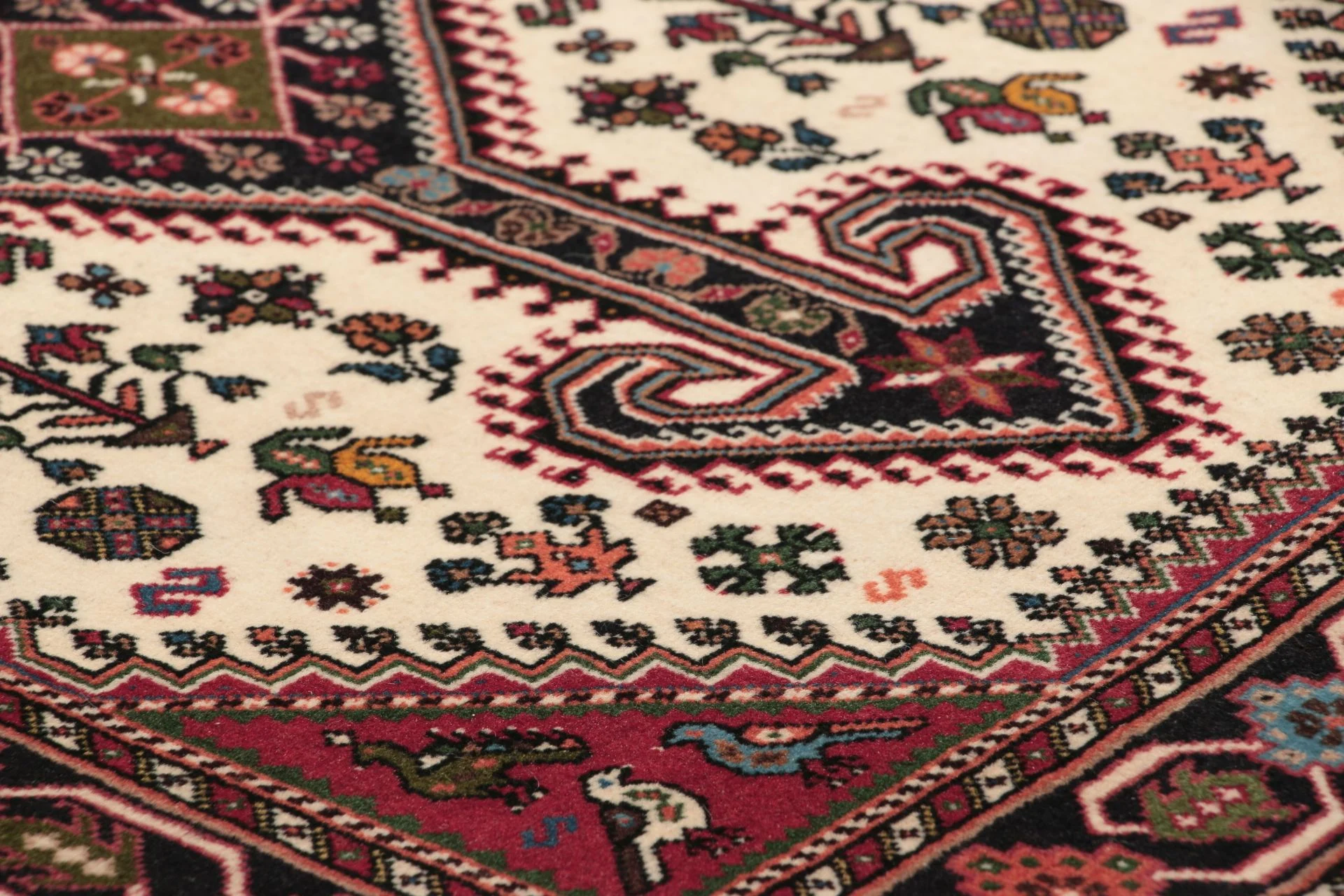 perserteppich-nasrabad-80-x-385-cm-schurwolle-handgeknupft-4 Hand-Knotted Wool Persian Rug, 80 × 385 cm