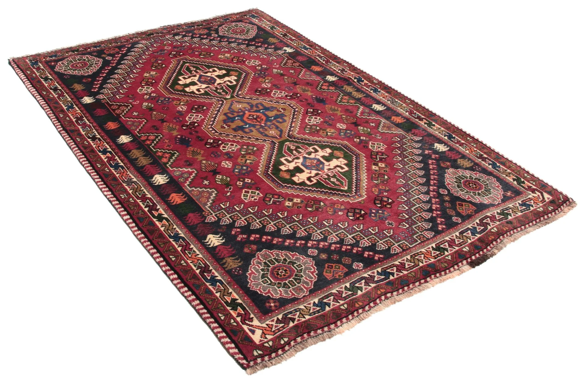 Qashqai Persian Rug — hand-knotted, 120 × 170 cm, Wool