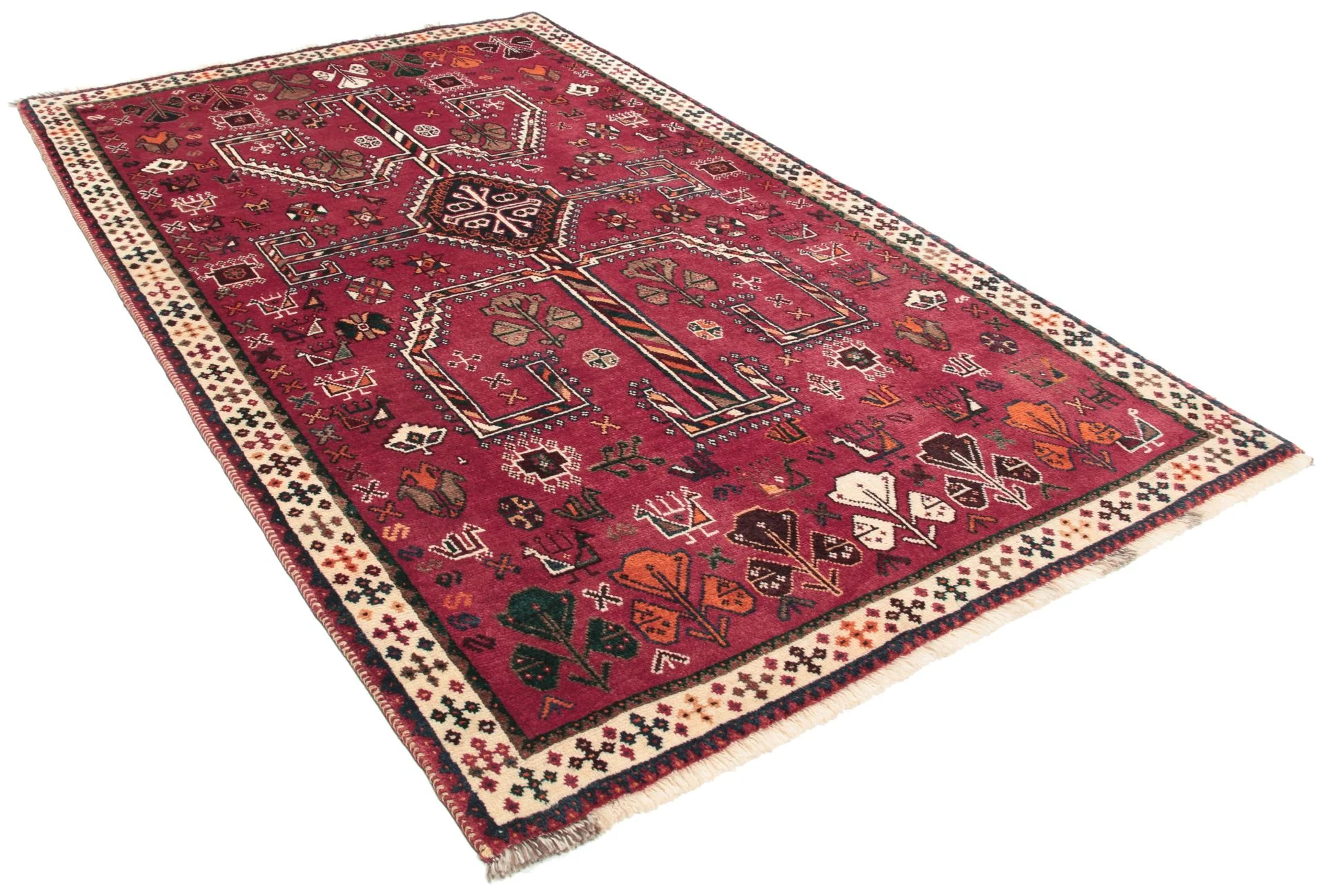 Qashqai Persian Rug 118 × 195 cm, Wool, hand-knotted