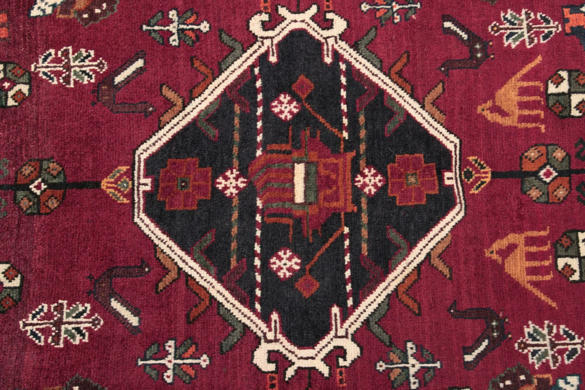Qashqai Persian Rug — hand-knotted, 125 × 170 cm, Wool
