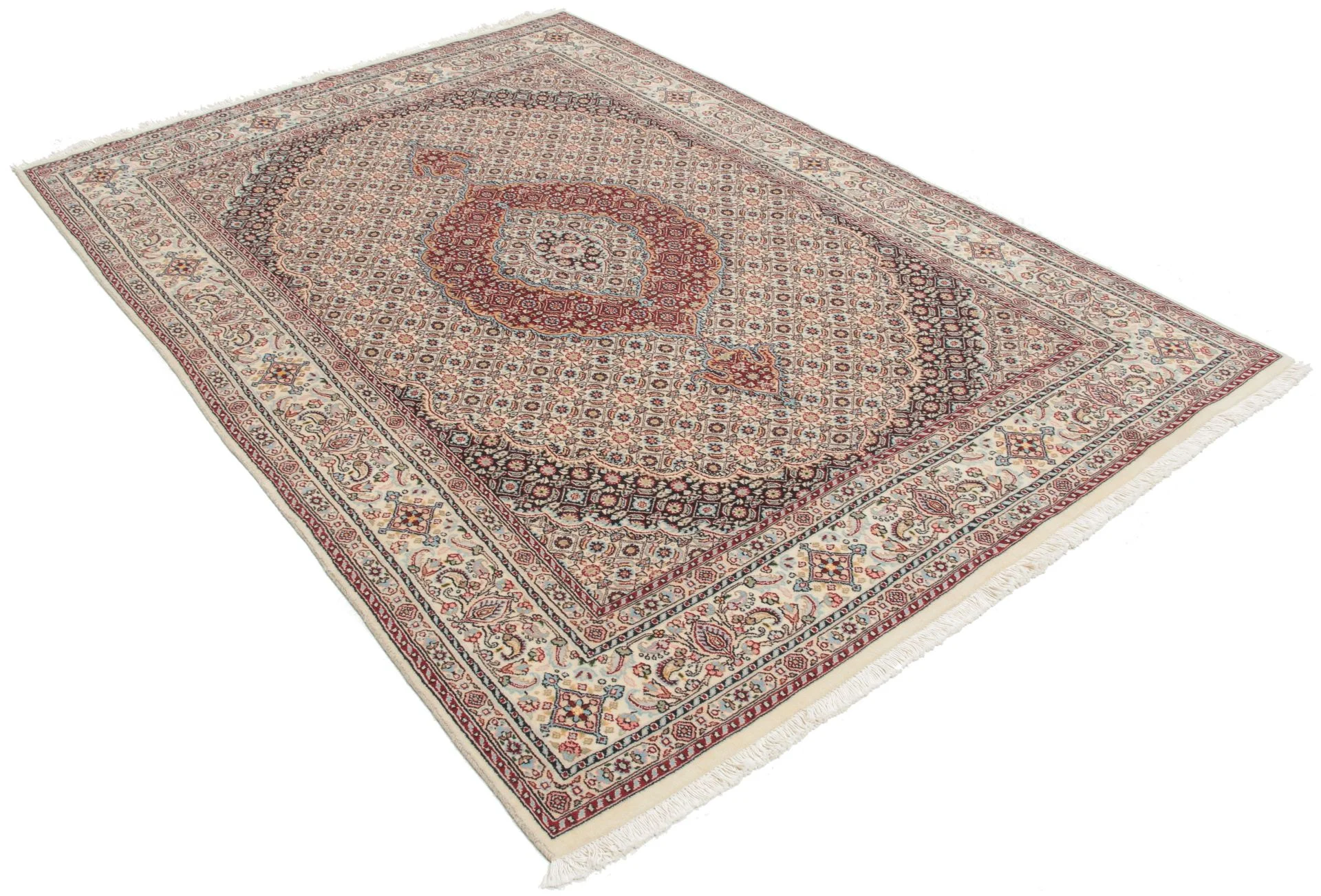 perserteppich-moud-145-x-205-cm-schurwolle-handgeknupft-floral-1 Moud Persian Rug — hand-knotted, 145 × 205 cm, Wool