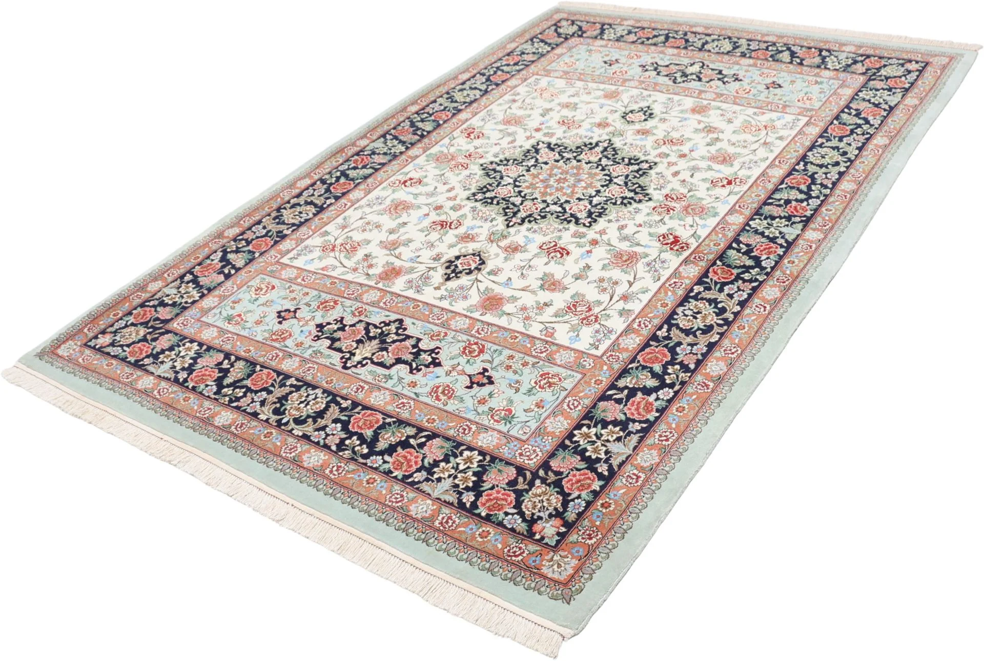 perserteppich-ghom-152-x-232-cm-schurwolle-handgeknupft-exklusiv-2 Qom Persian Rug 152 × 232 cm, Wool, hand-knotted