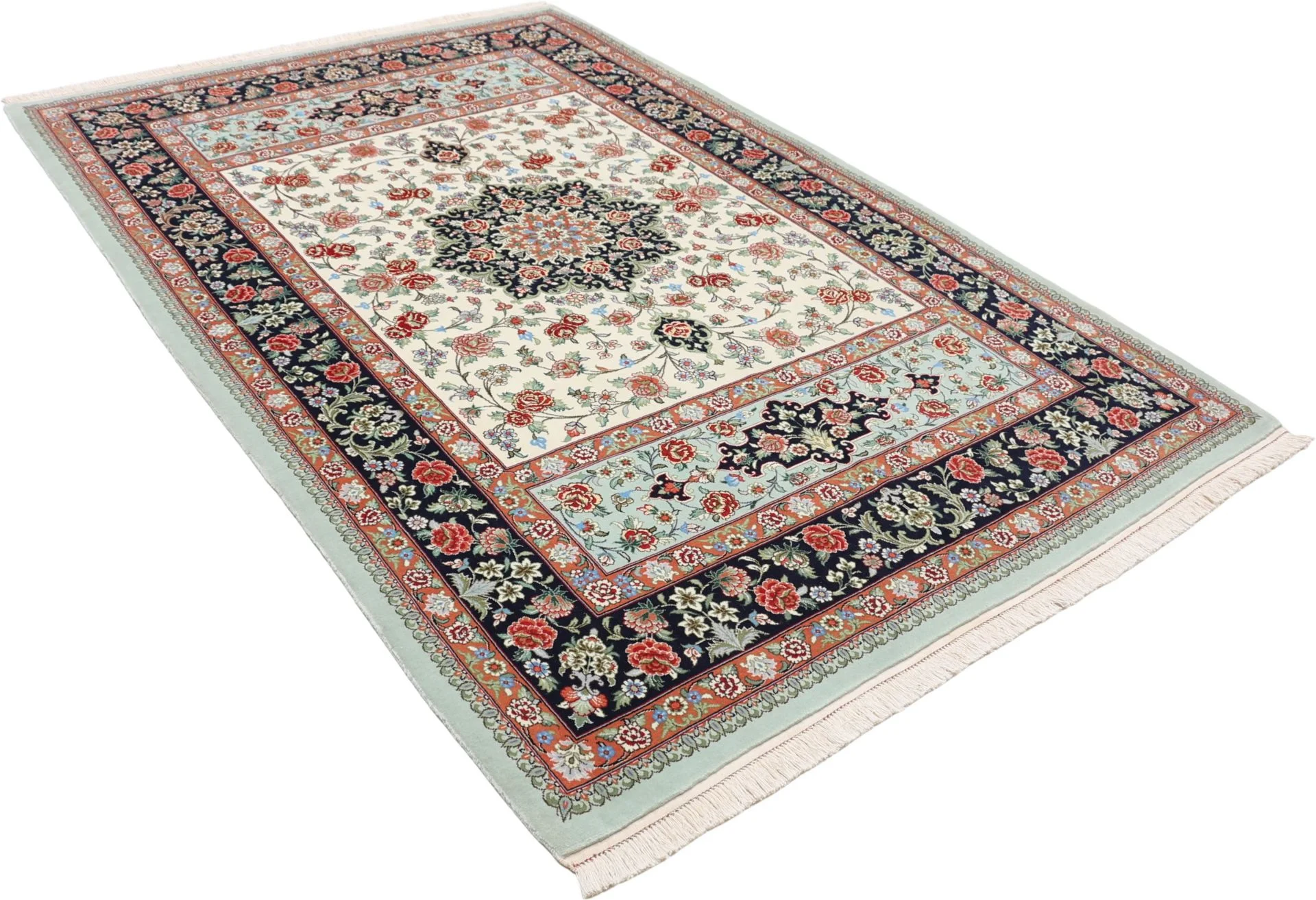 perserteppich-ghom-152-x-232-cm-schurwolle-handgeknupft-exklusiv-3 Qom Persian Rug 152 × 232 cm, Wool, hand-knotted