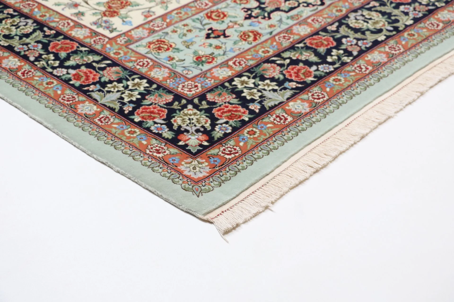 perserteppich-ghom-152-x-232-cm-schurwolle-handgeknupft-exklusiv-5 Qom Persian Rug 152 × 232 cm, Wool, hand-knotted