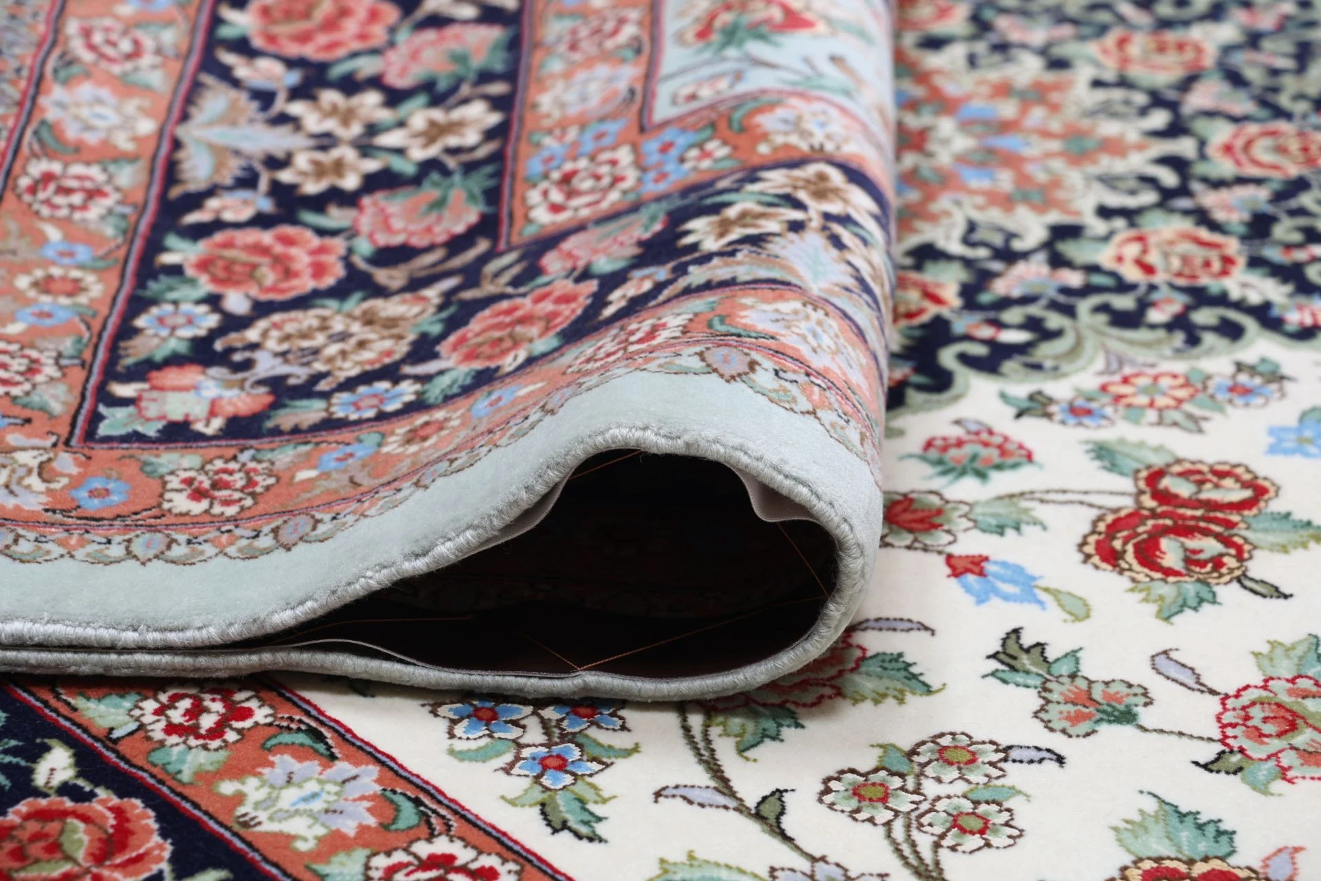 perserteppich-ghom-152-x-232-cm-schurwolle-handgeknupft-exklusiv-9 Qom Persian Rug 152 × 232 cm, Wool, hand-knotted