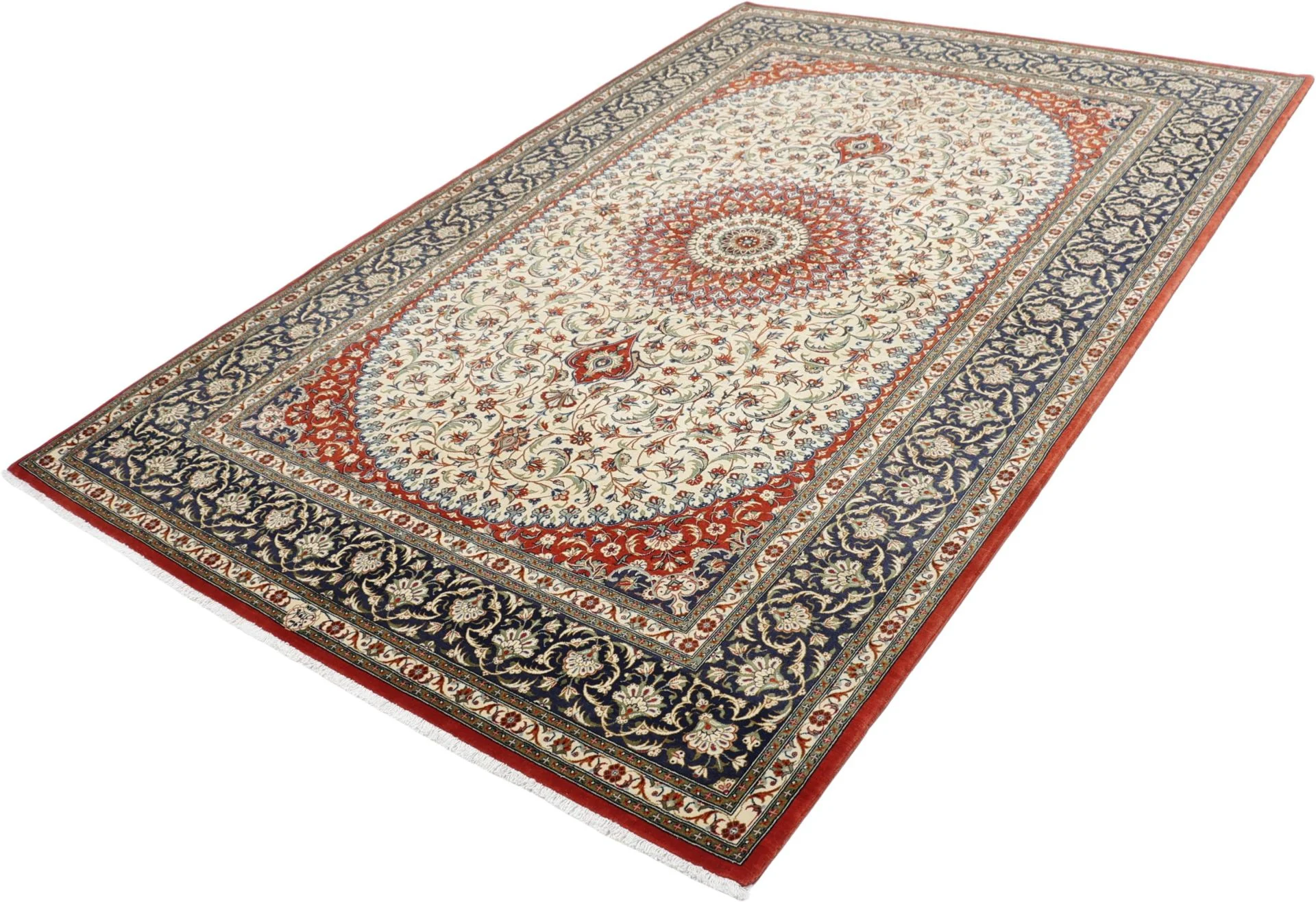 perserteppich-ghom-160-x-240-cm-schurwolle-handgeknupft-2 Qom Persian Rug — hand-knotted, 160 × 240 cm, Wool