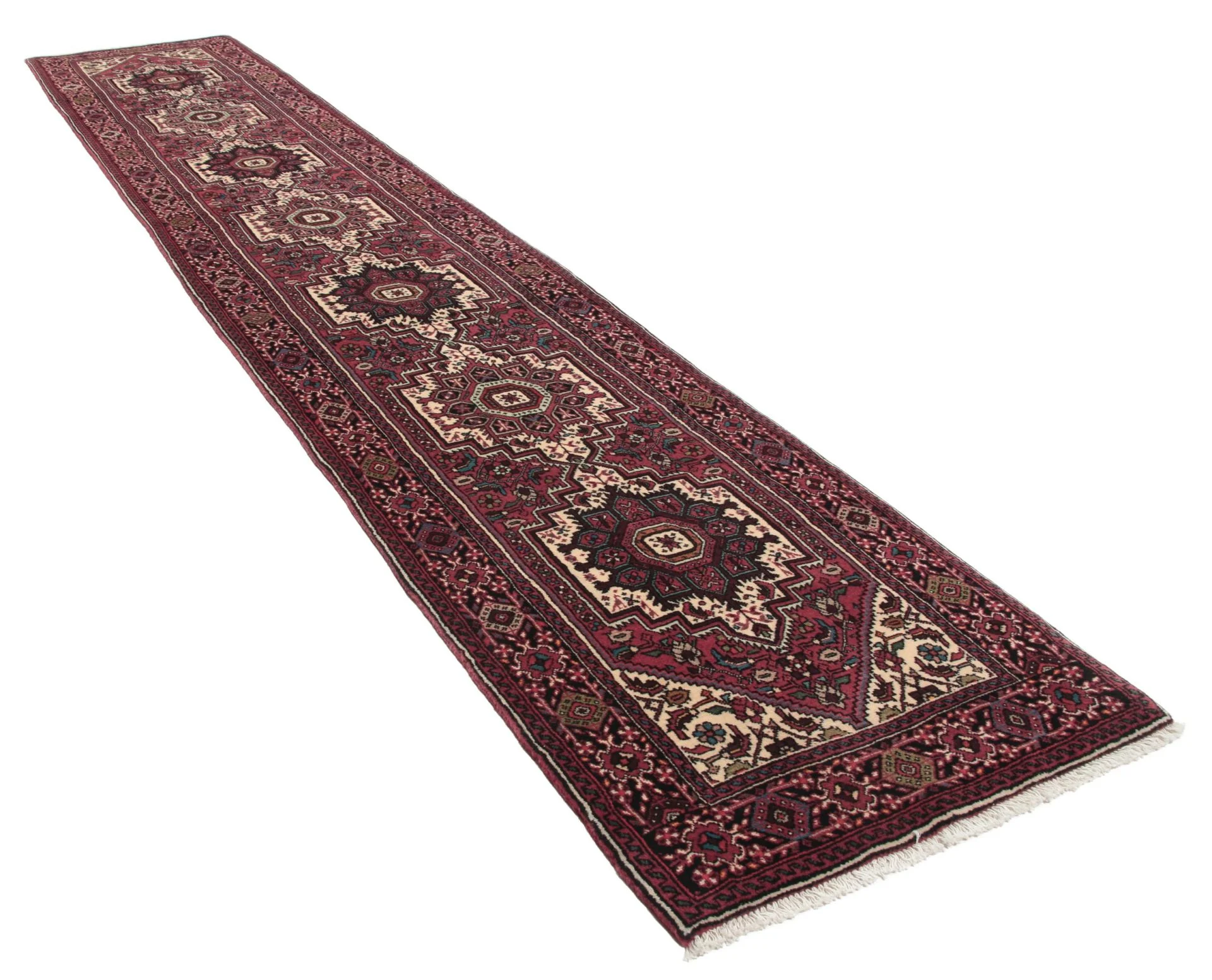 Persian Rug — hand-knotted, 70 × 380 cm, Wool
