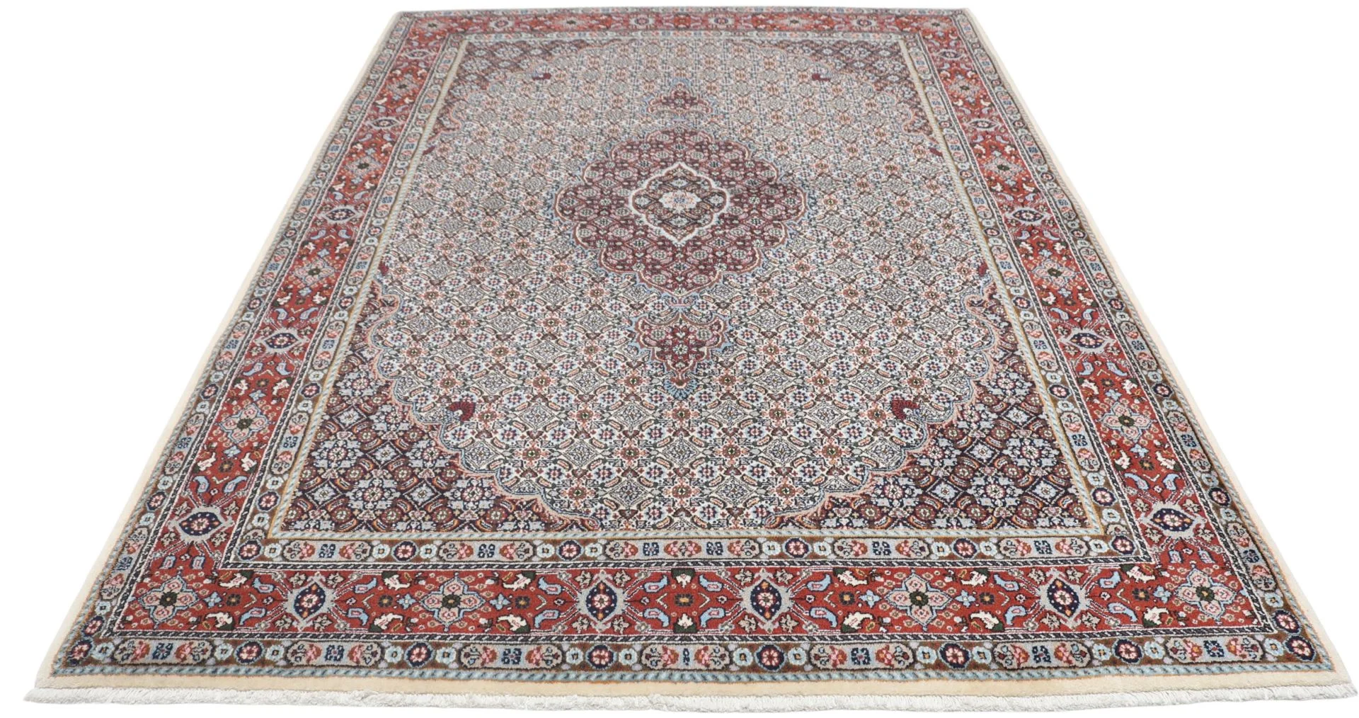 perserteppich-moud-165-x-240-cm-schurwolle-handgeknupft-floral-1 Hand-Knotted Wool Moud Persian Rug, 165 × 240 cm