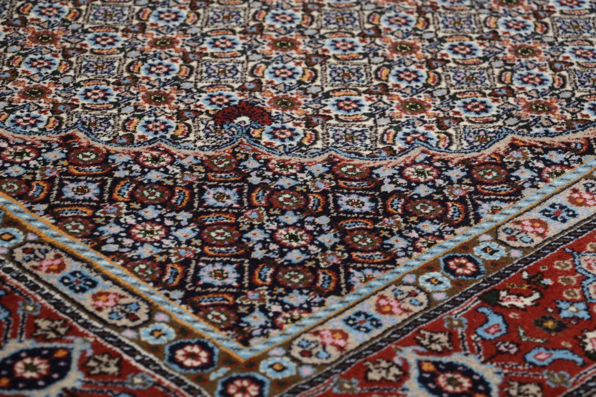 perserteppich-moud-165-x-240-cm-schurwolle-handgeknupft-floral-4 Hand-Knotted Wool Moud Persian Rug, 165 × 240 cm