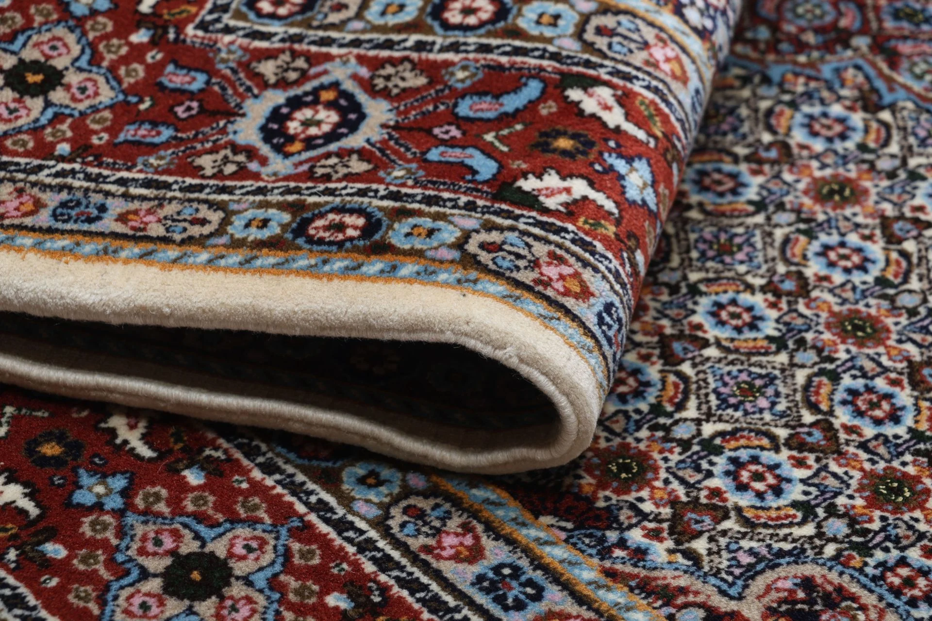 perserteppich-moud-165-x-240-cm-schurwolle-handgeknupft-floral-9 Hand-Knotted Wool Moud Persian Rug, 165 × 240 cm