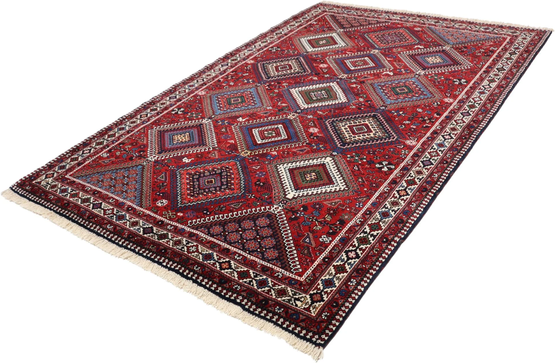 perserteppich-yalameh-153-x-235-cm-schurwolle-handgeknupft-fein-2 Hand-Knotted Wool Persian Rug, 153 × 235 cm