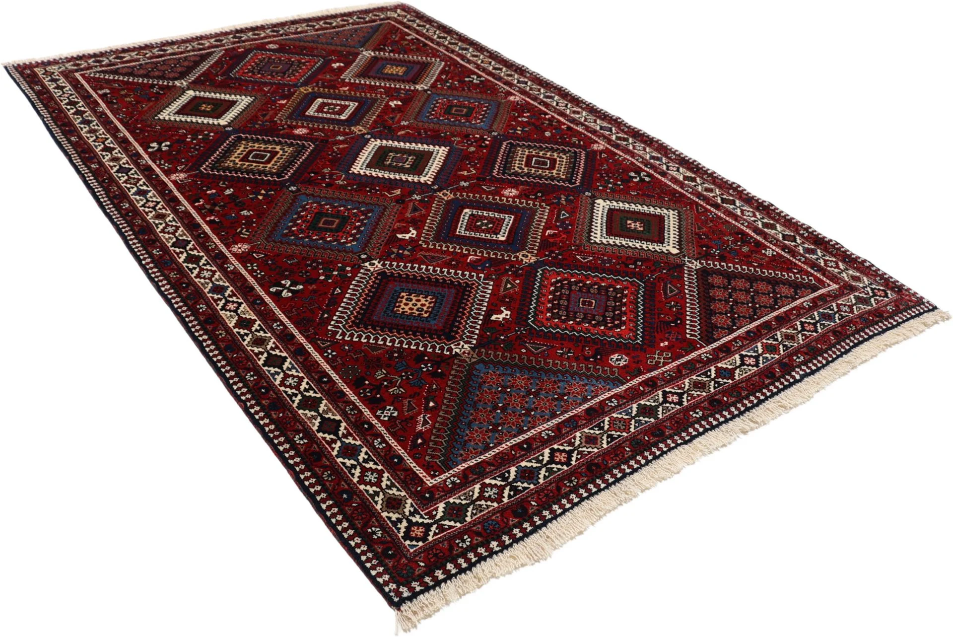 perserteppich-yalameh-153-x-235-cm-schurwolle-handgeknupft-fein-3 Hand-Knotted Wool Persian Rug, 153 × 235 cm