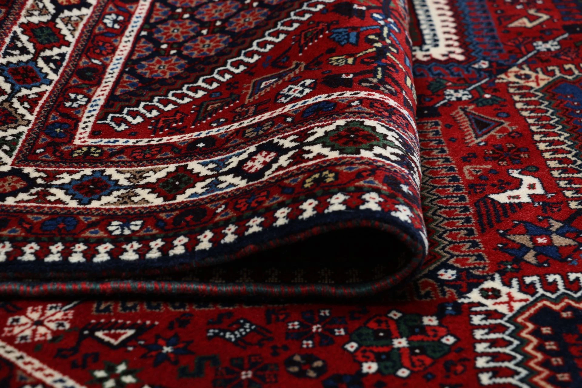 perserteppich-yalameh-153-x-235-cm-schurwolle-handgeknupft-fein-9 Hand-Knotted Wool Persian Rug, 153 × 235 cm